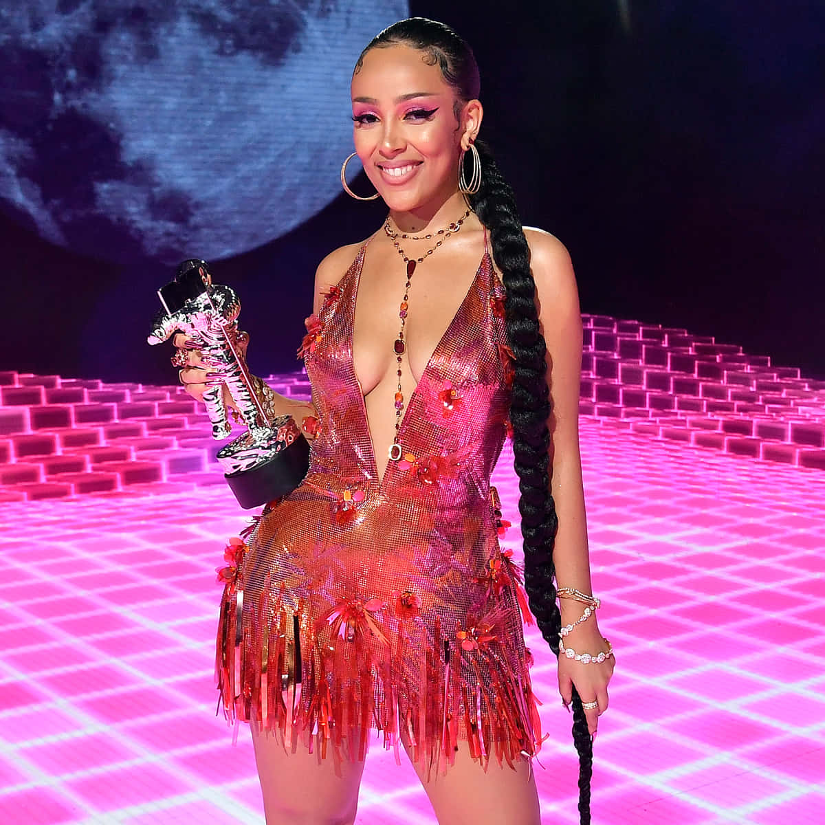 流行天后Doja Cat现场演出 壁紙