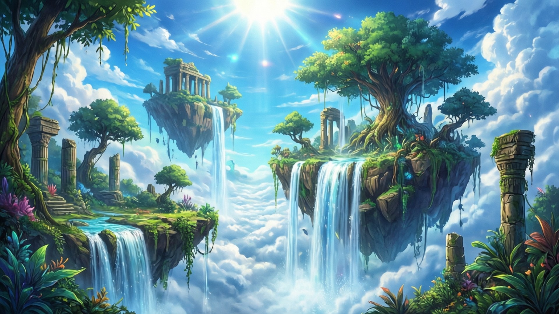 浮空岛幻想 壁紙