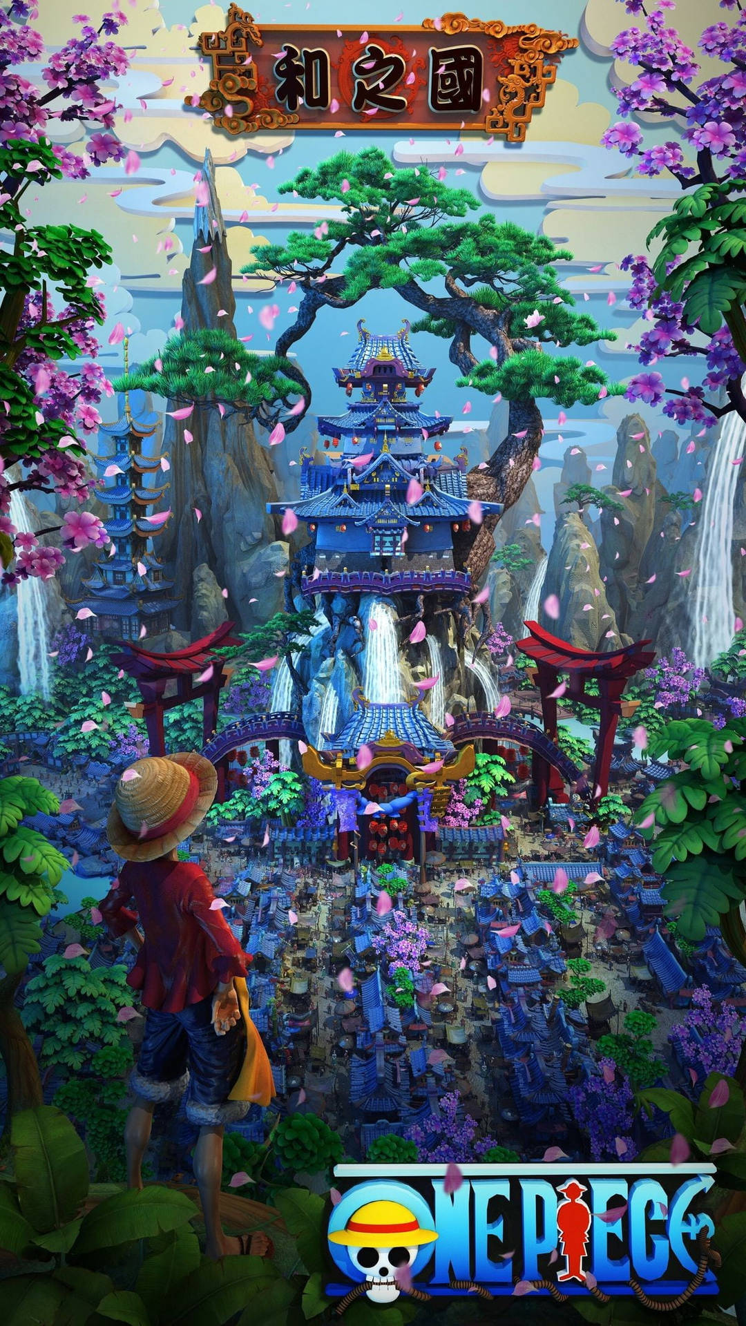 海贼王 日式建筑动态壁纸 — 動畫風景 壁紙