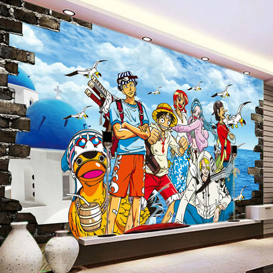 海贼王日本动漫卧室墙纸 壁紙