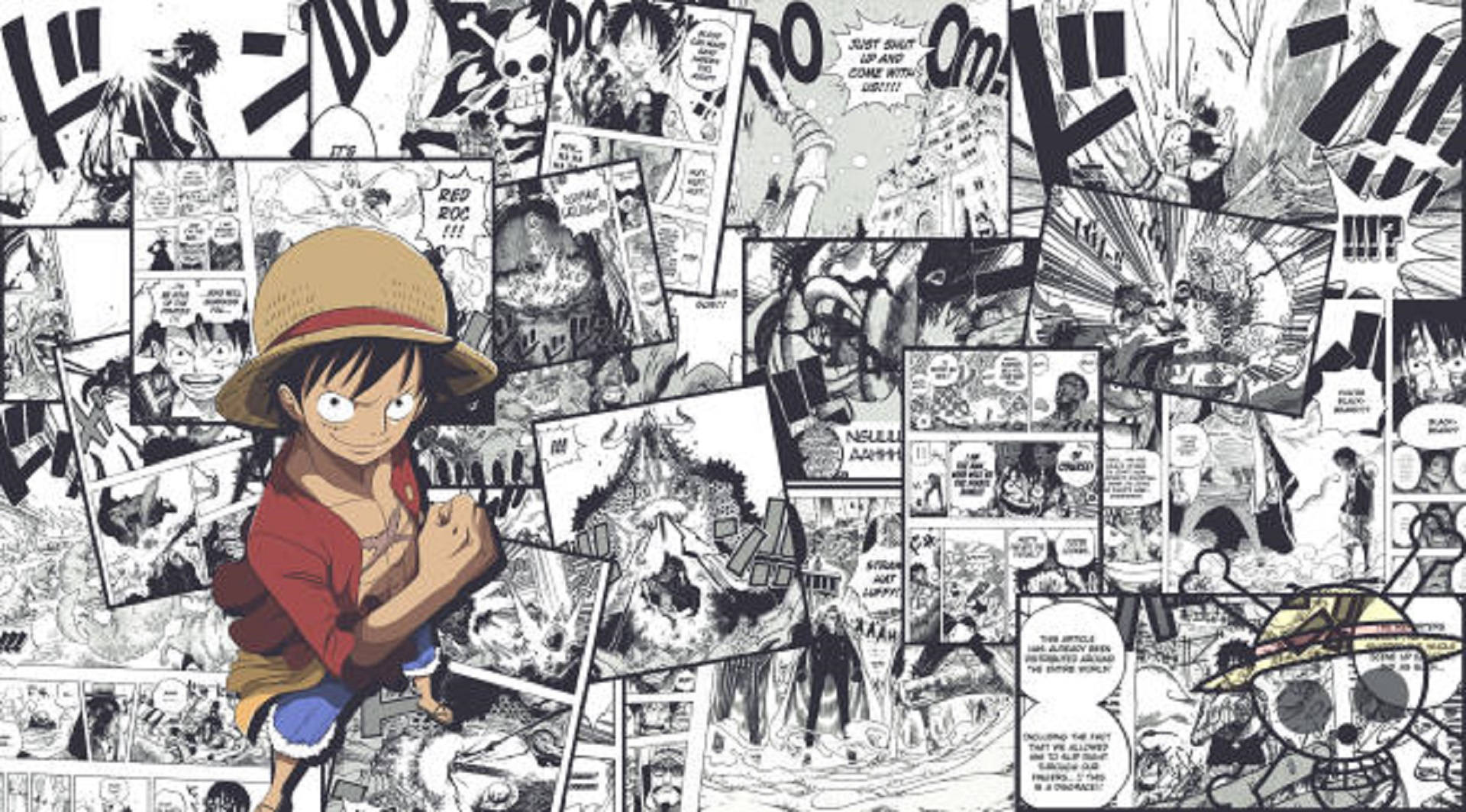 海贼船长路飞漫画分镜 壁紙