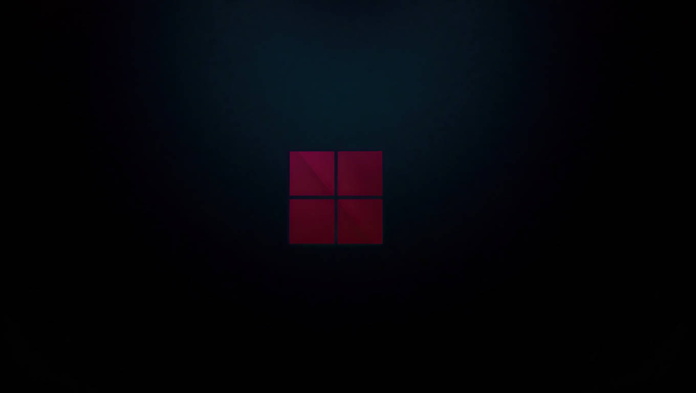 深色筆電 Windows 11 標誌 壁紙