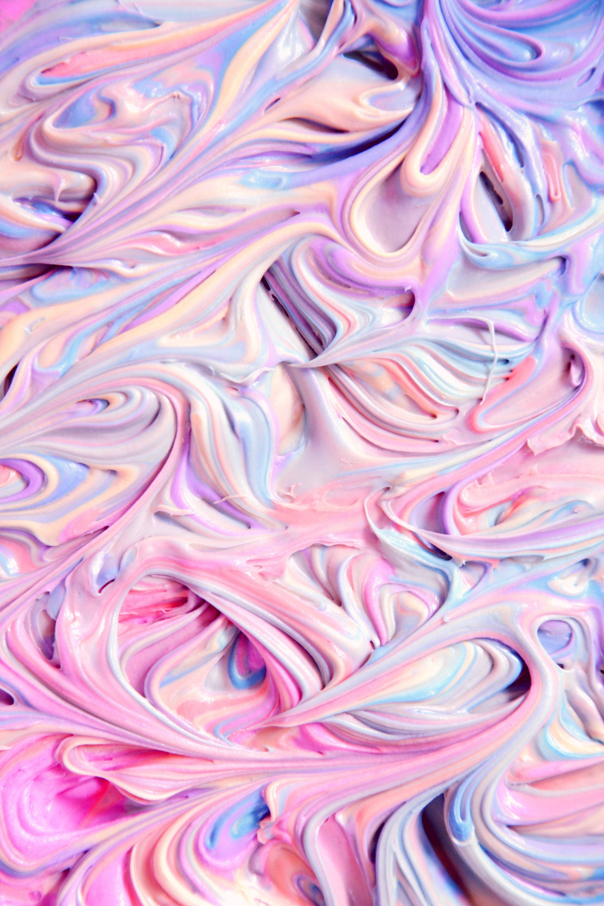 淺紫色美學漩渦紋理 壁紙