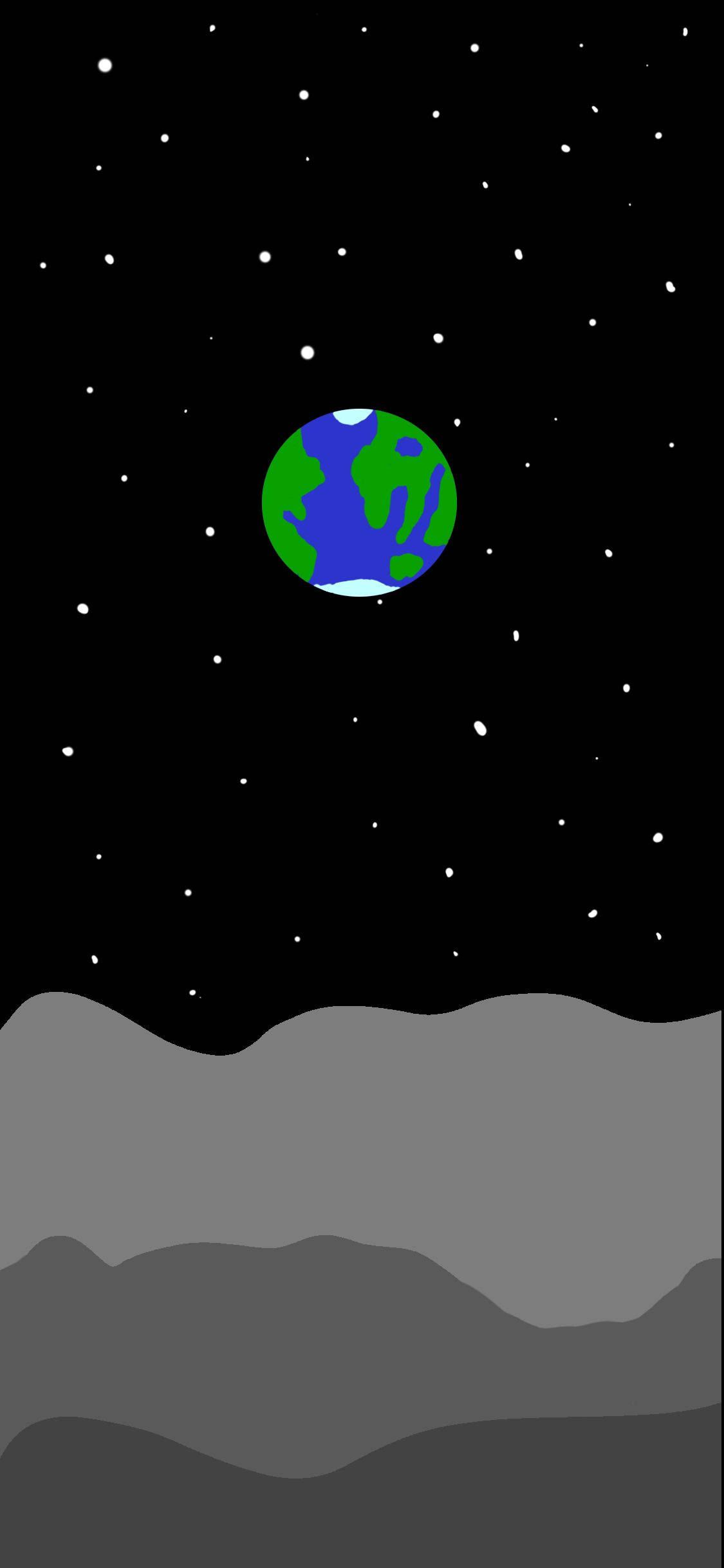 滴落風格地球在太空 壁紙