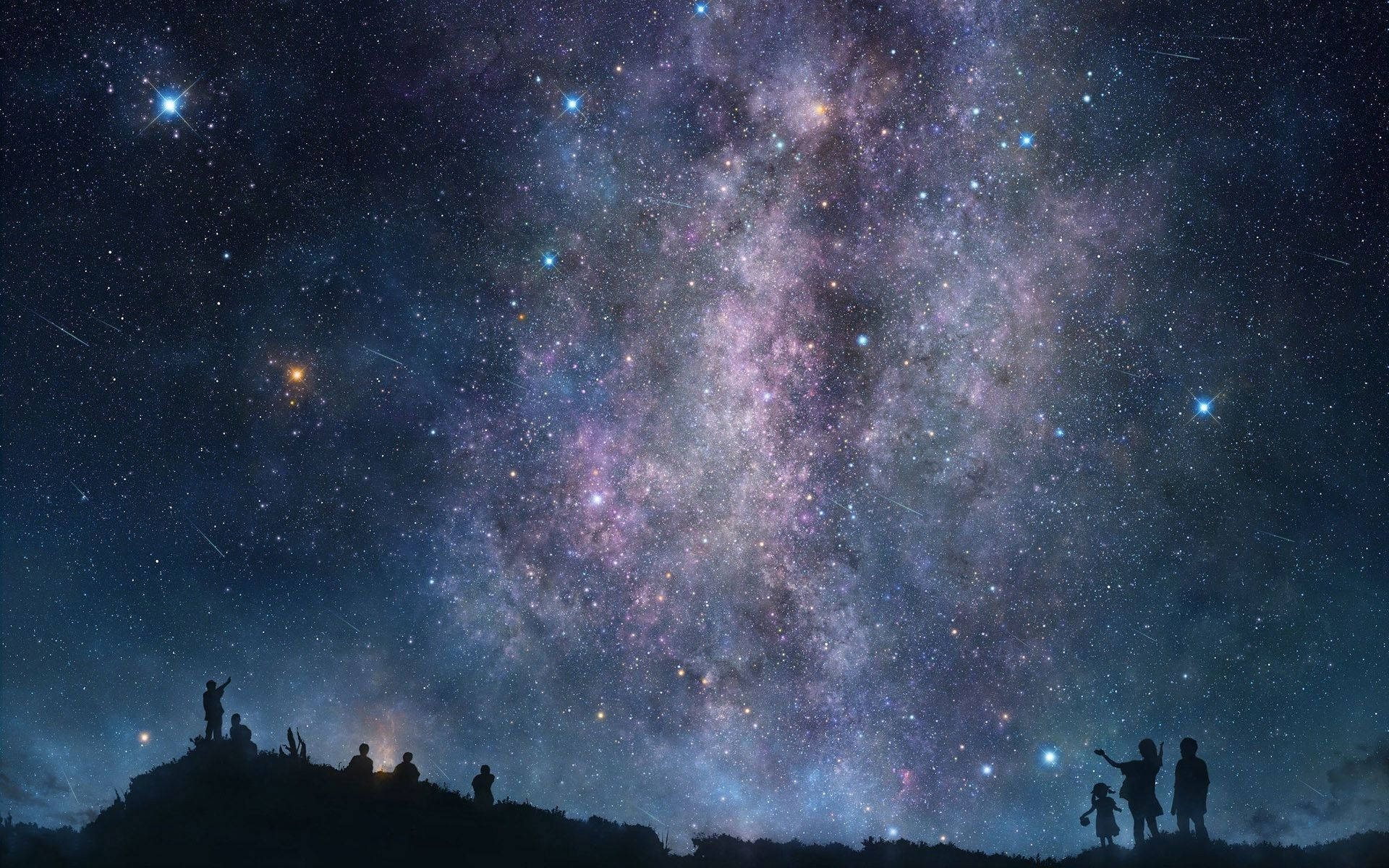 1920x1200 滿天星空桌布