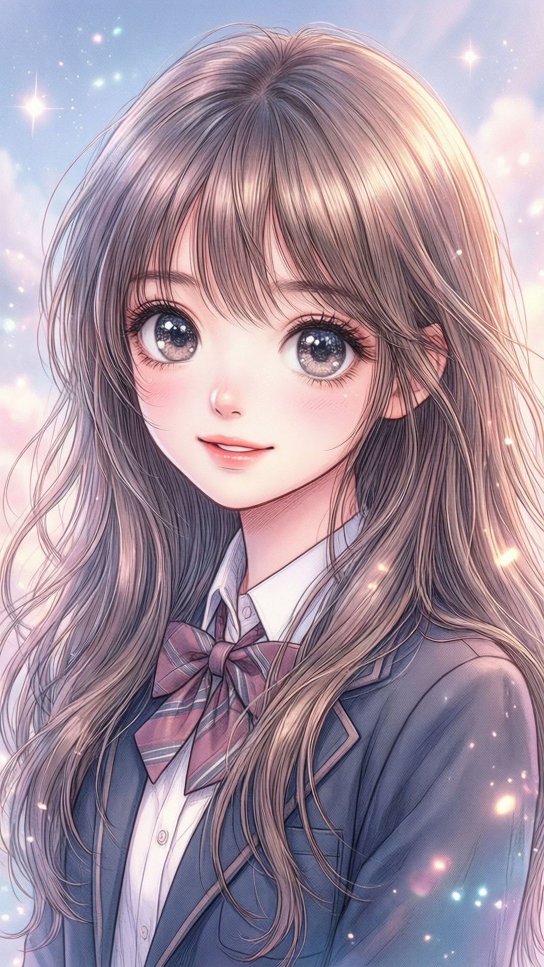 漫畫校園女孩 壁紙