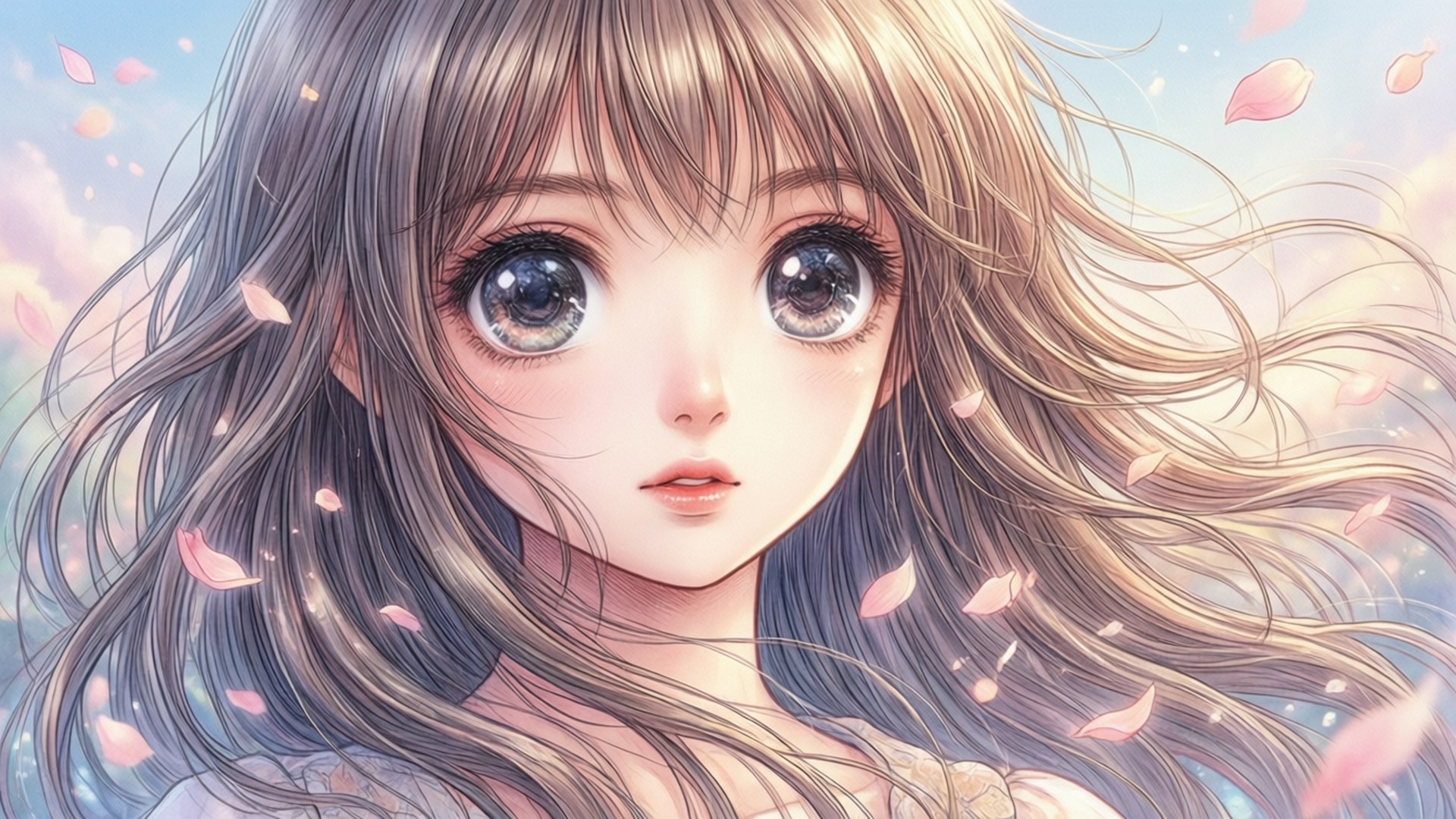 漫畫美少女 壁紙