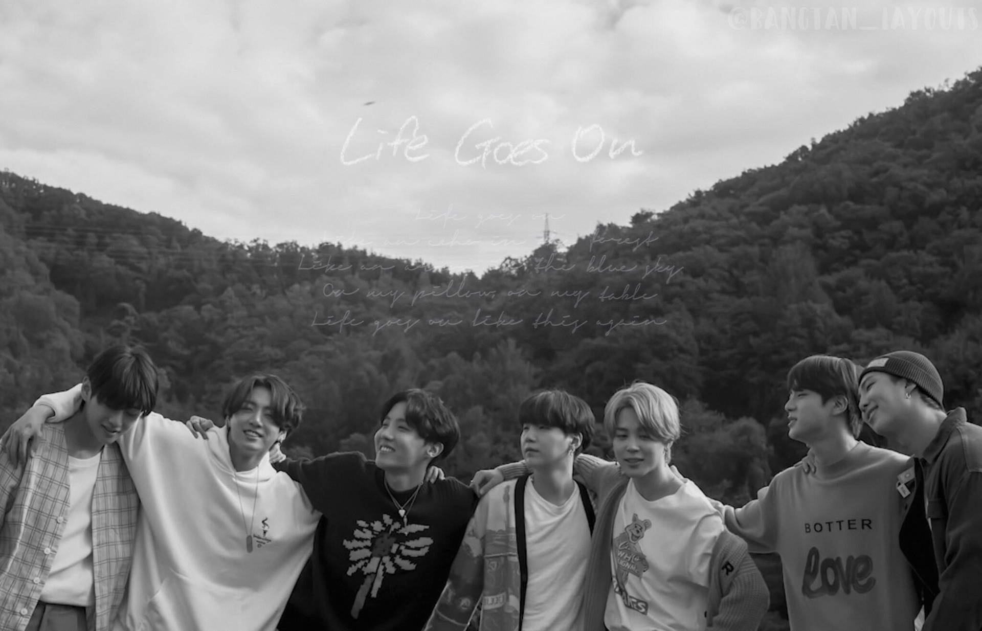 灰階 BTS Life Goes On