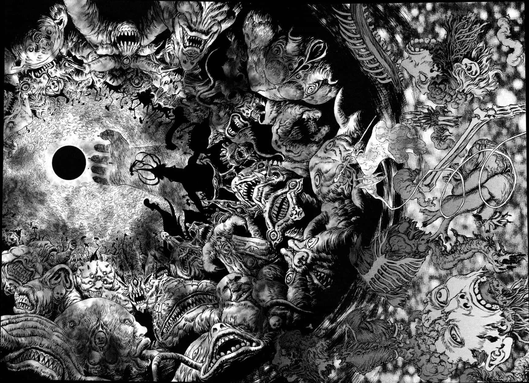 《烙印勇士》怪物群像漫畫插圖 壁紙