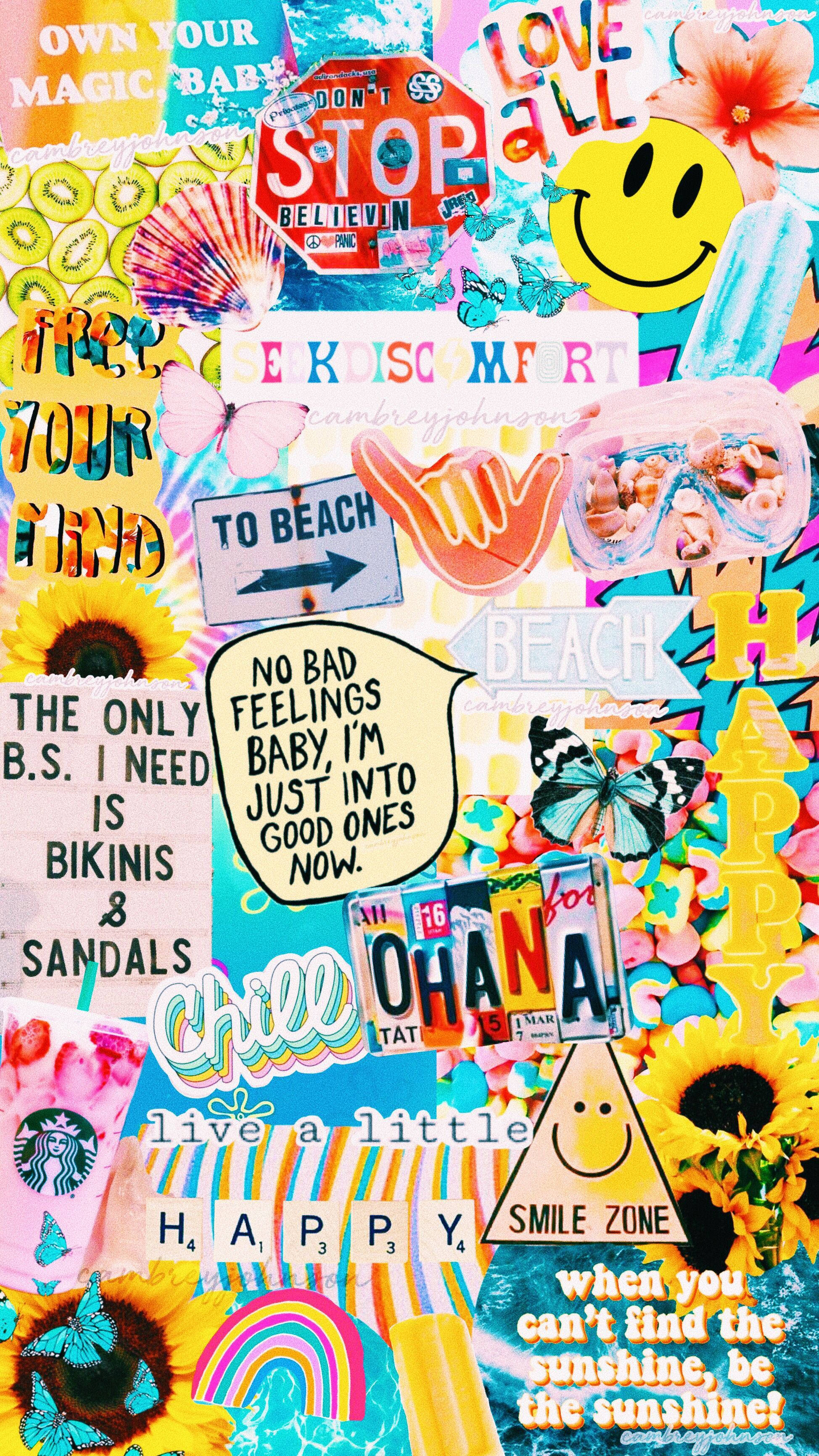 無負面情緒 VSCO 美學拼貼 壁紙