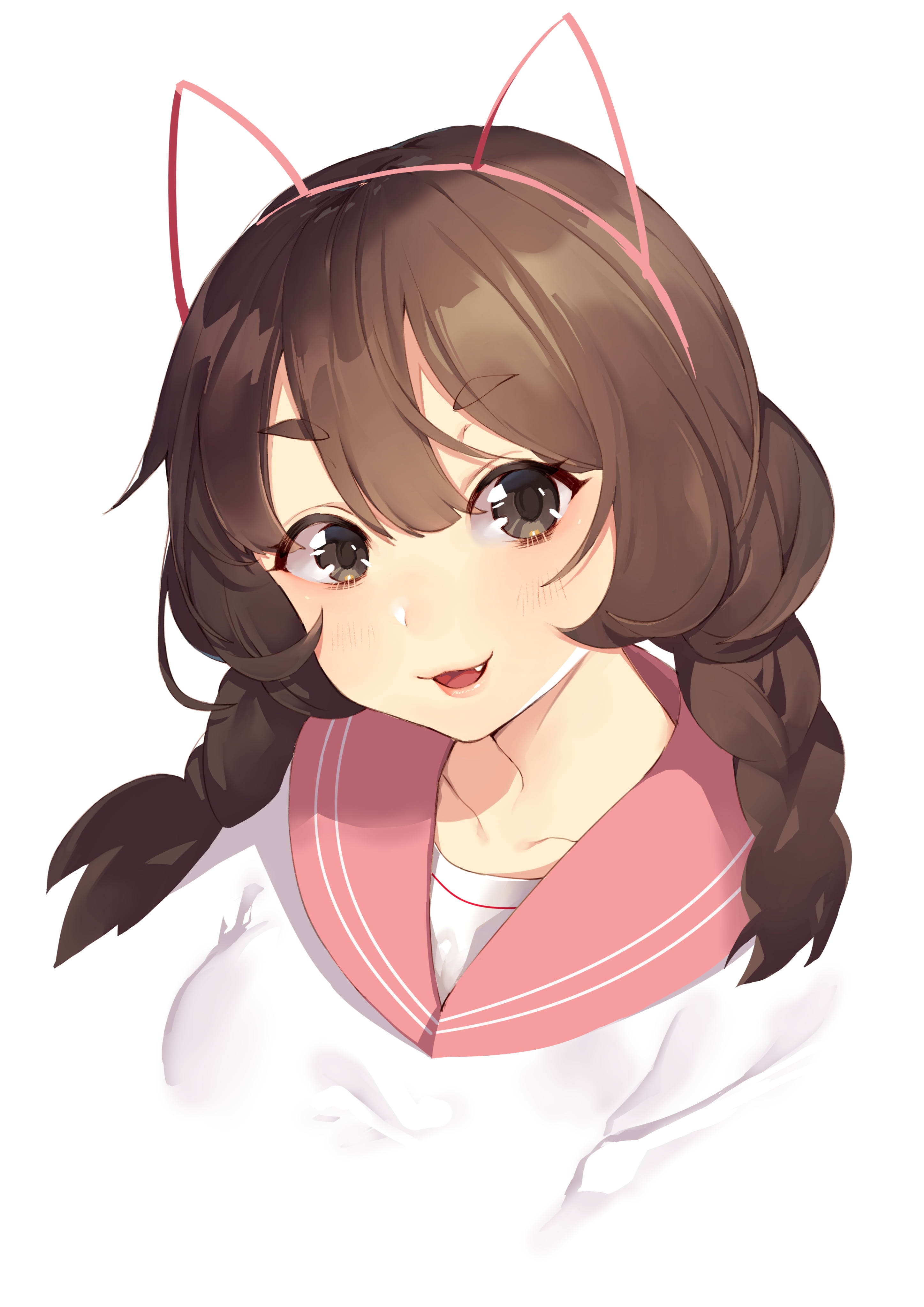 猫娘动漫辫子 壁紙