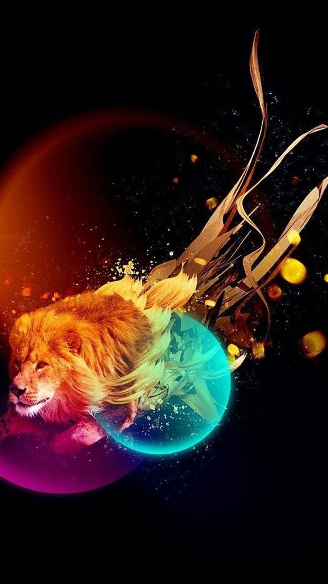 獅子星系抽象藝術 壁紙