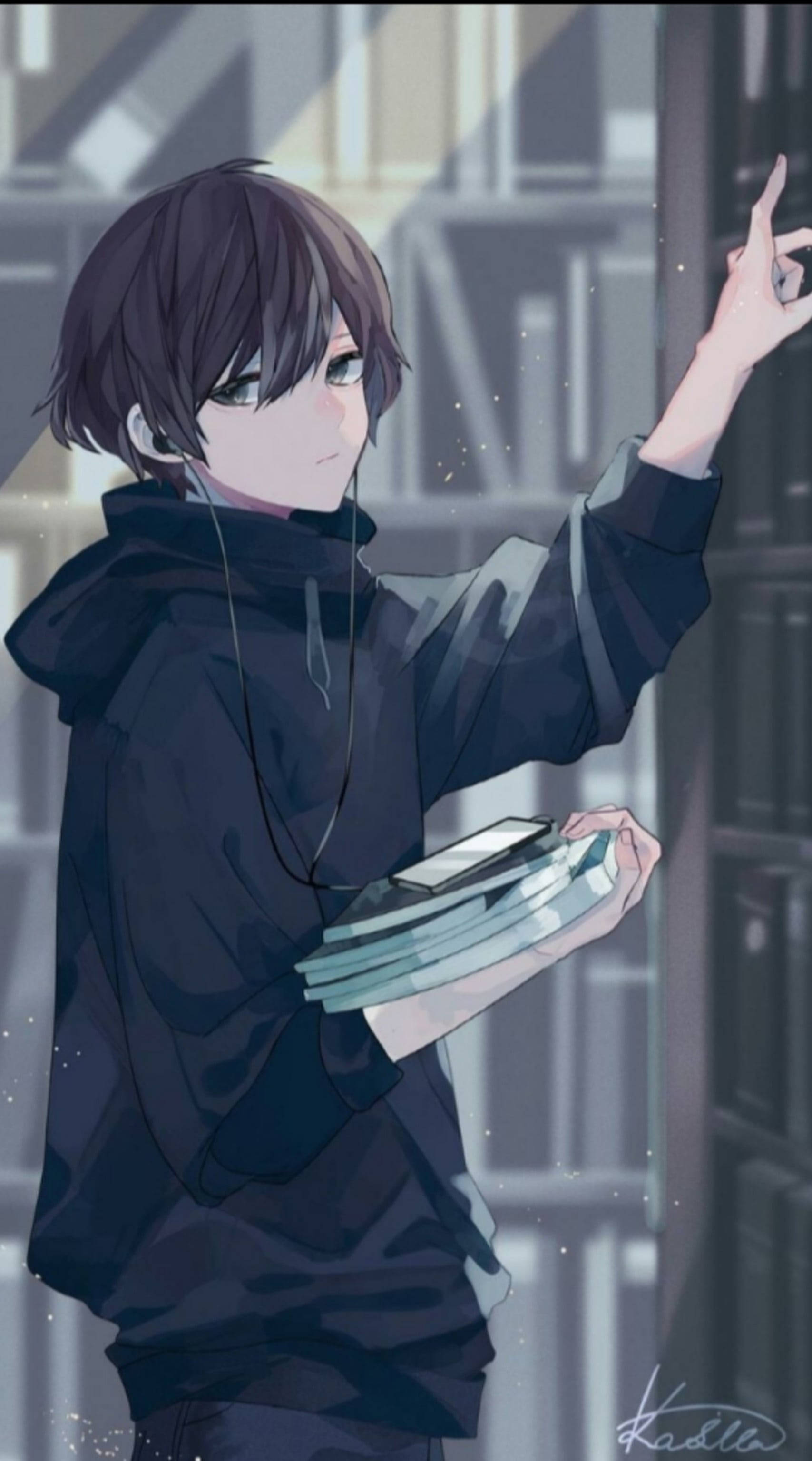 獨特風格 Izumi Miyamura 憂鬱少年書海藝術 壁紙