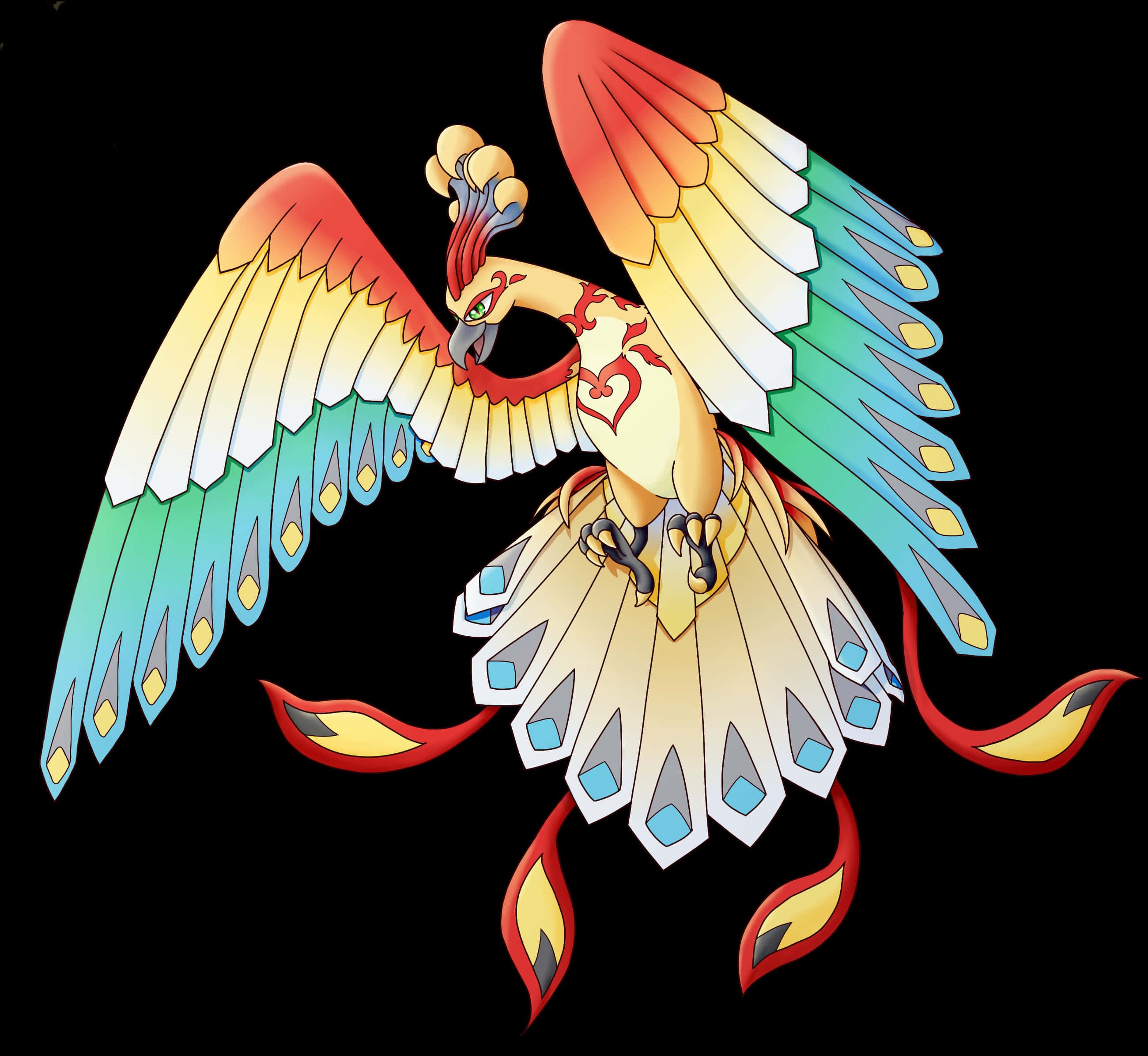 獨特鳳王圖像 壁紙