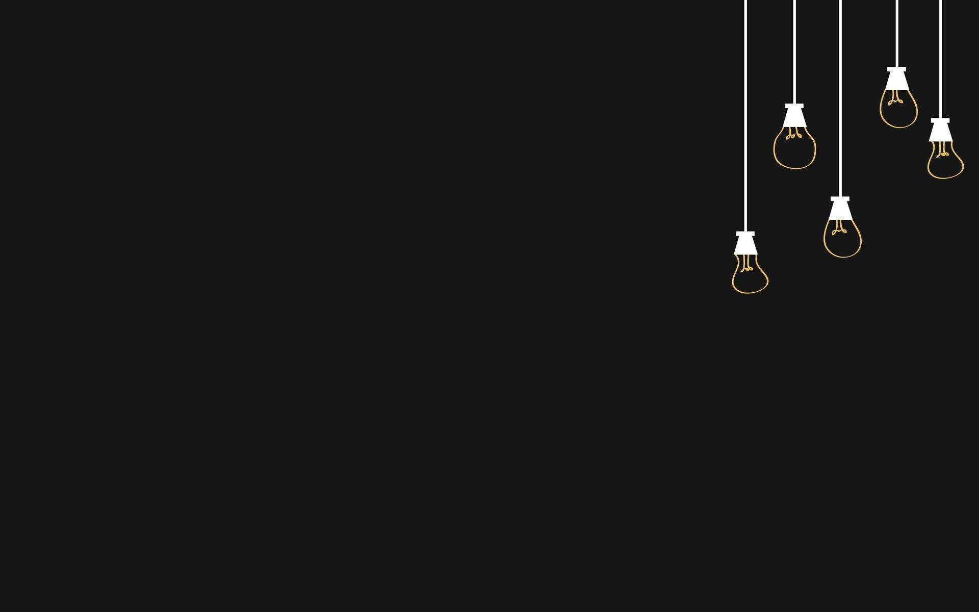 獨立美學筆電掛燈泡 壁紙