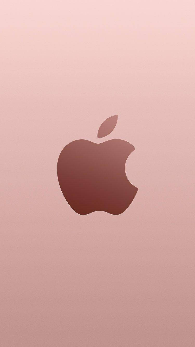 玫瑰金蘋果標誌 iPhone SE 壁紙