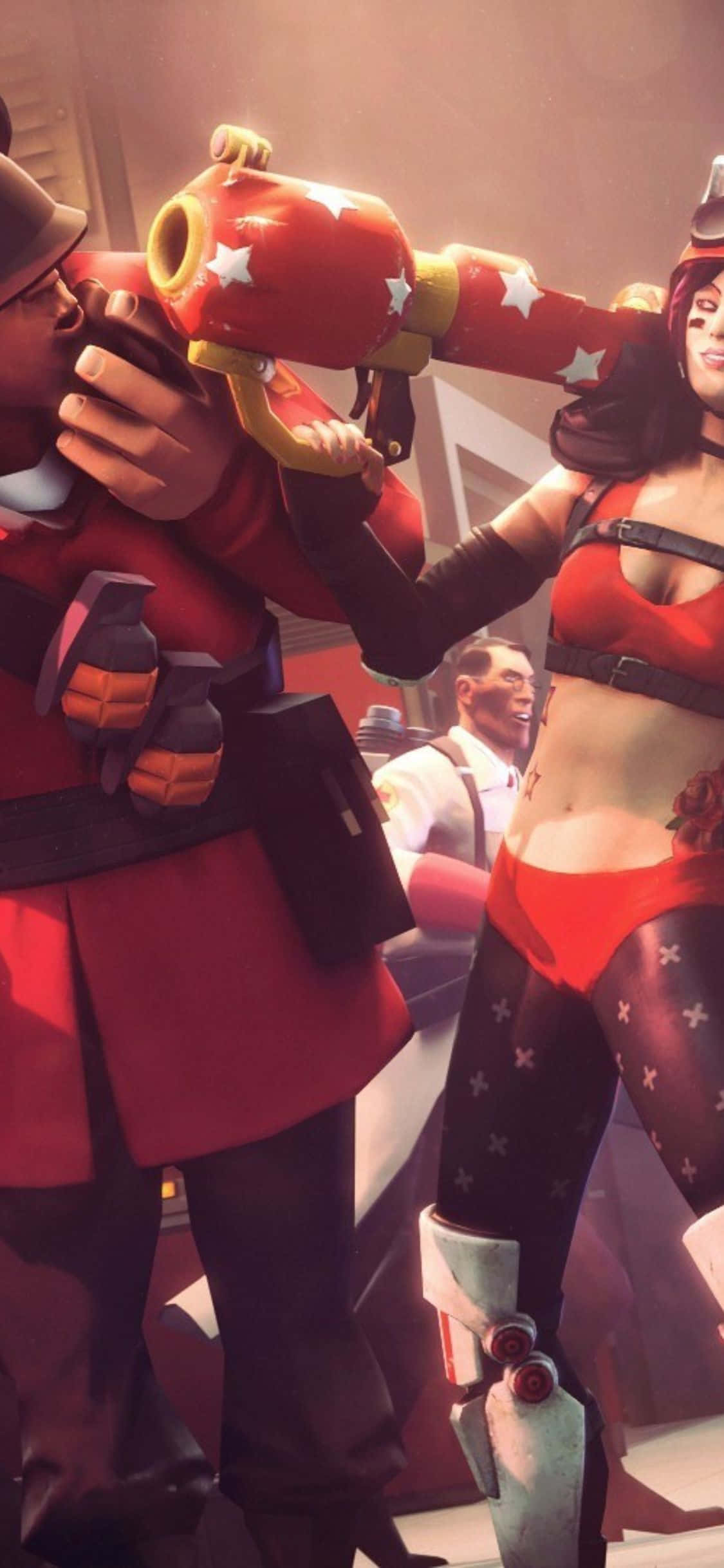 用iPhone XS和《團隊堡壘2》轟出樂趣 壁紙
