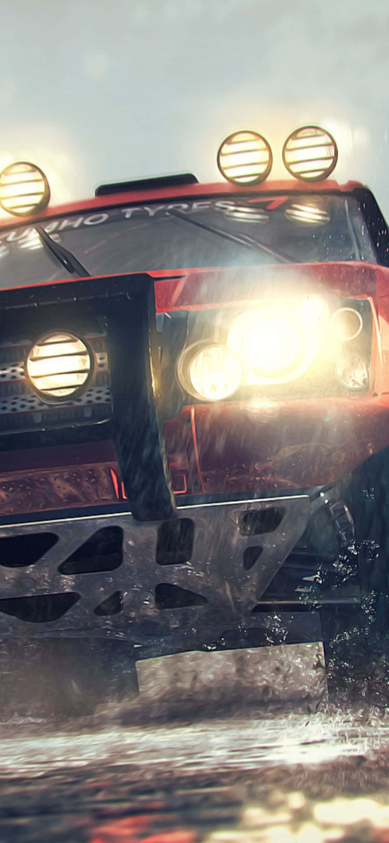 用iPhone Xs Max《Dirt 3》超越車流，達到新高度 壁紙