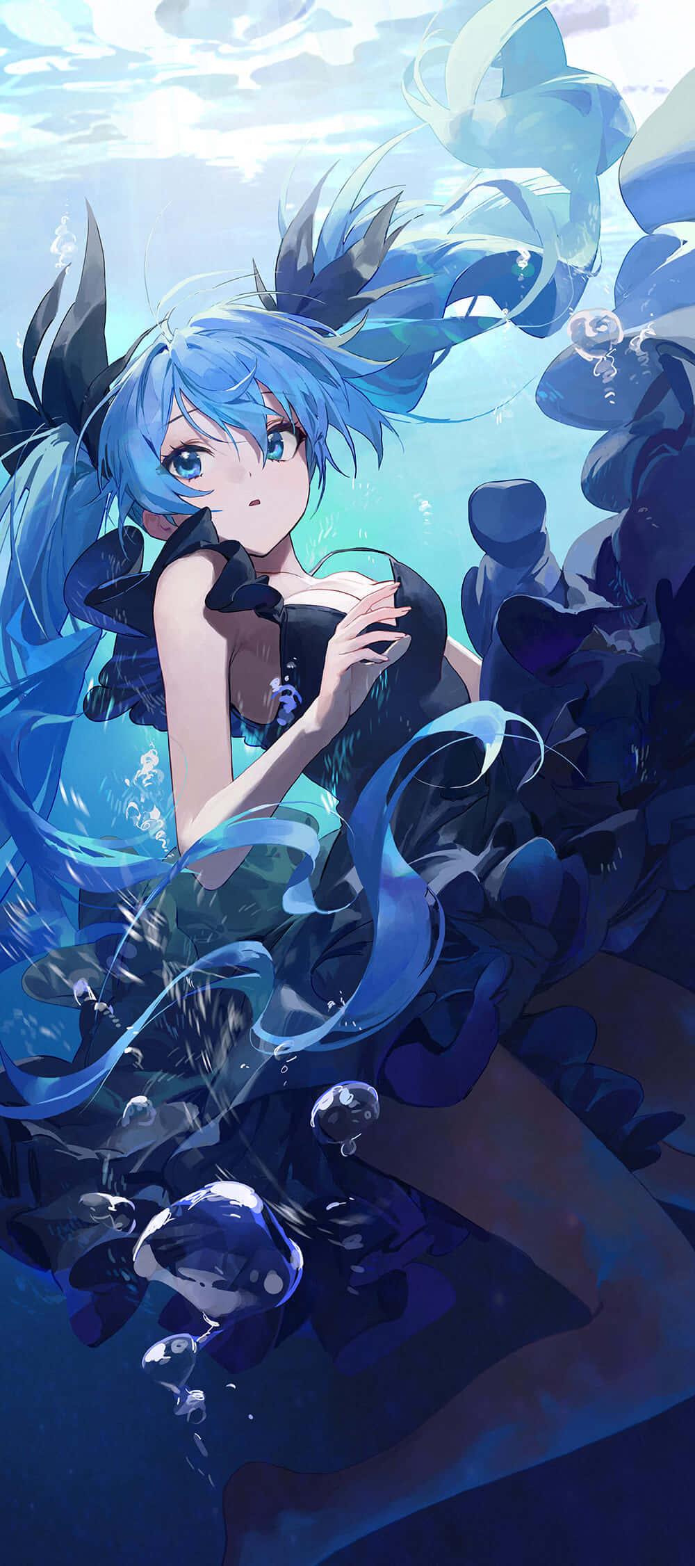 「透過這款創新手機探索初音未來世界！」 壁紙