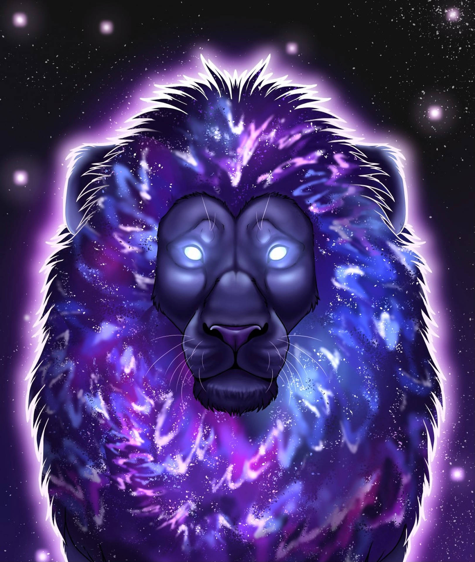 白瞳紫獅星系 壁紙