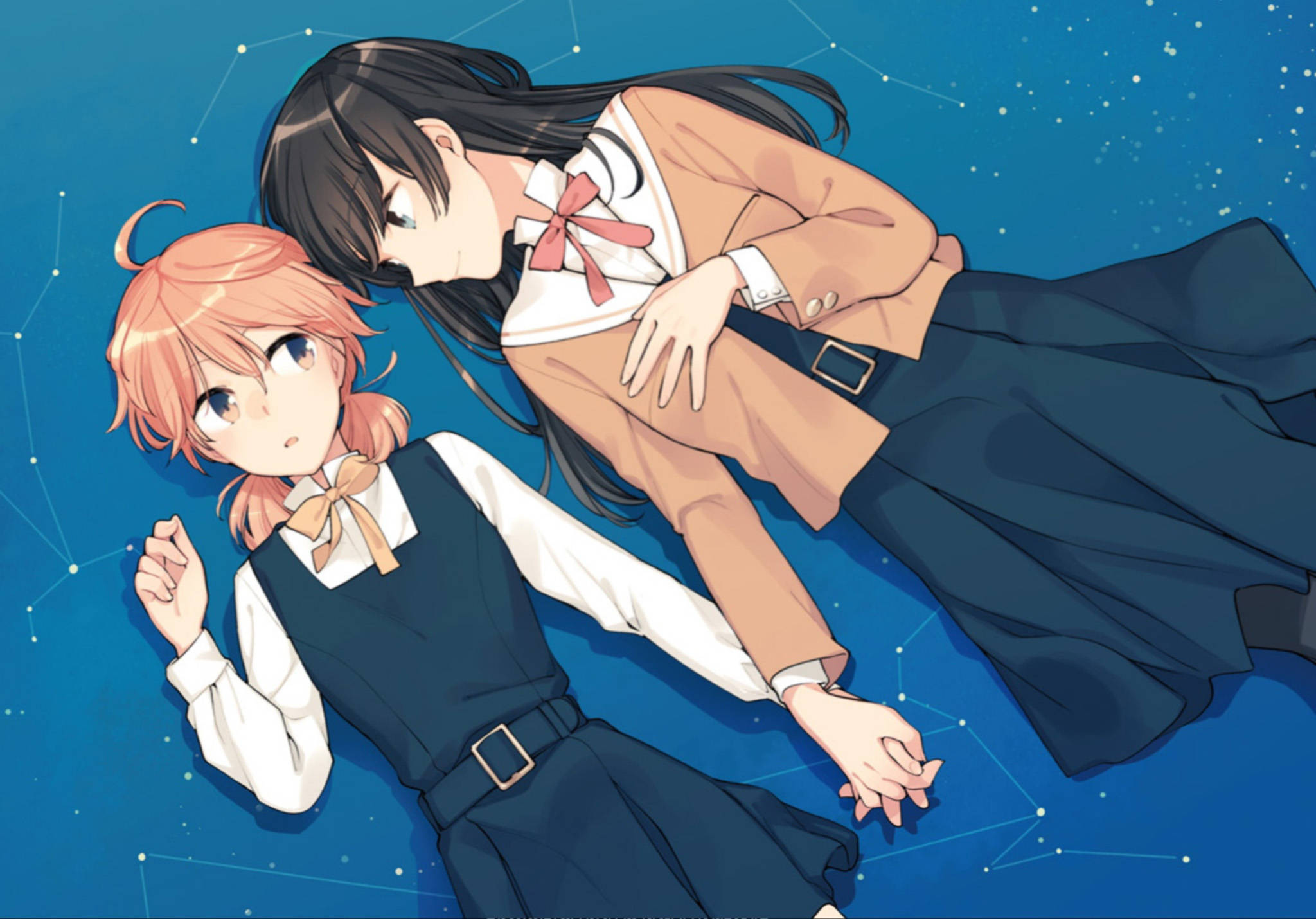 百合动漫星座艺术 壁紙