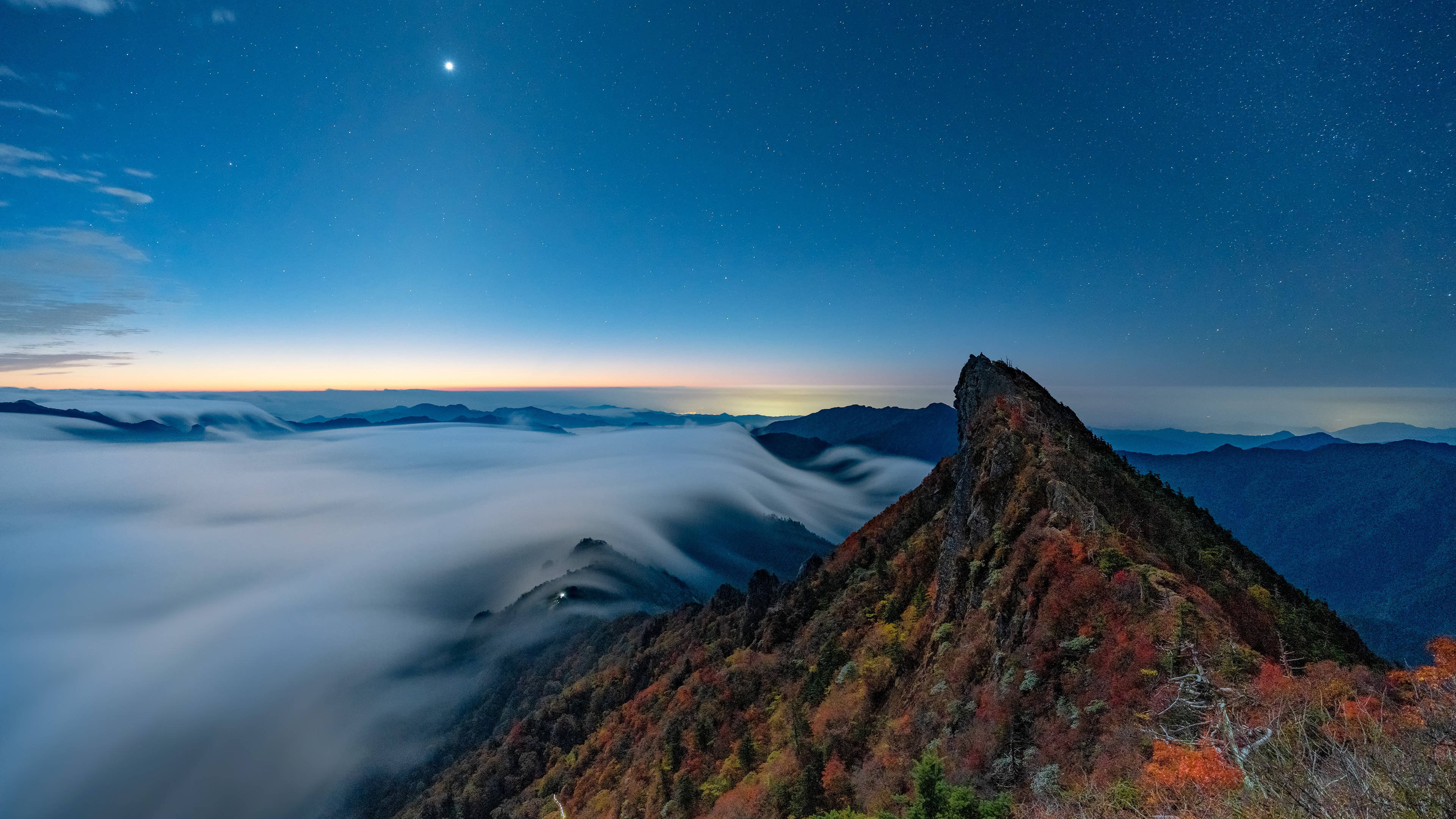 石鎚山晴空 壁紙