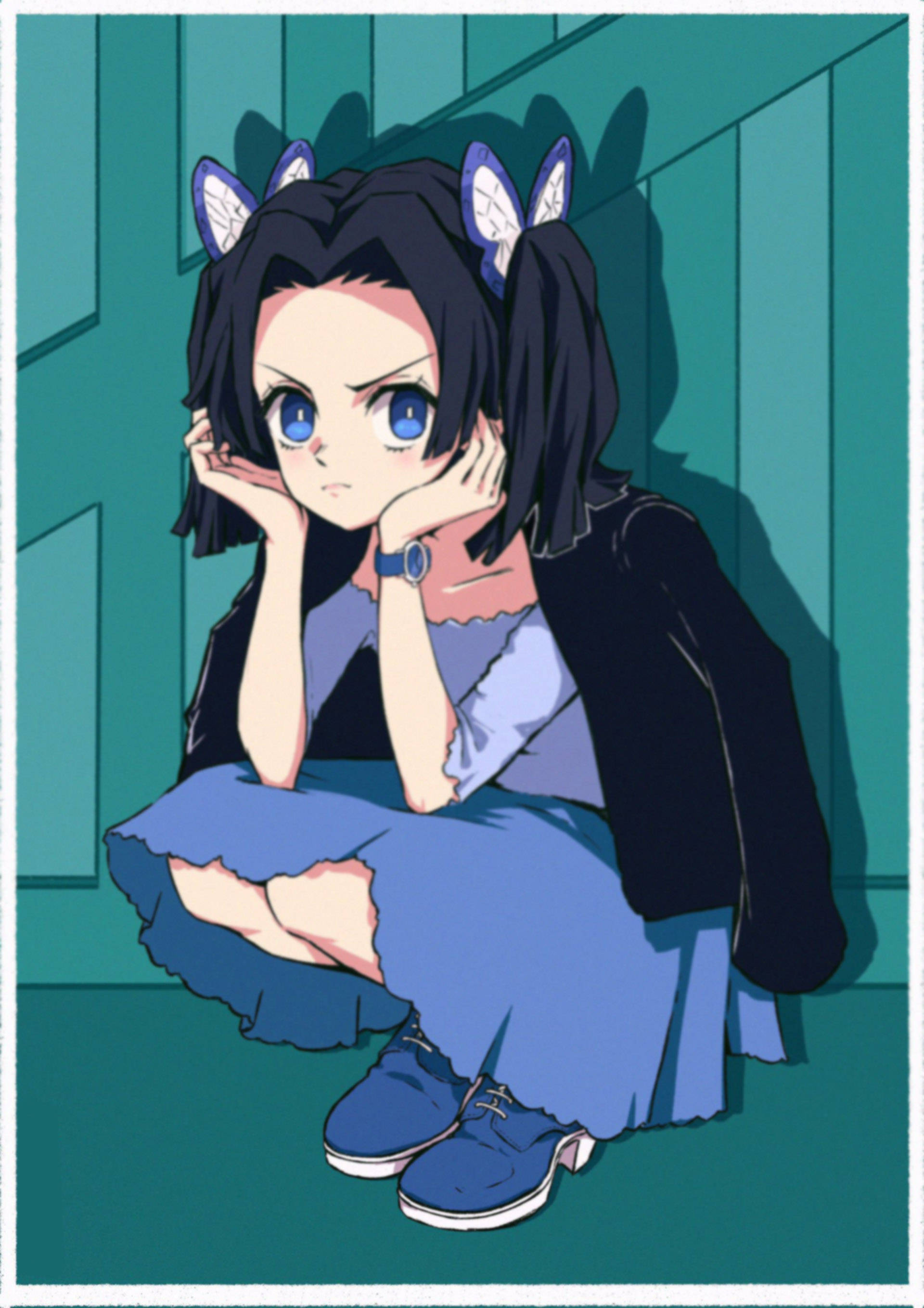 神崎葵 低頭神情 壁紙