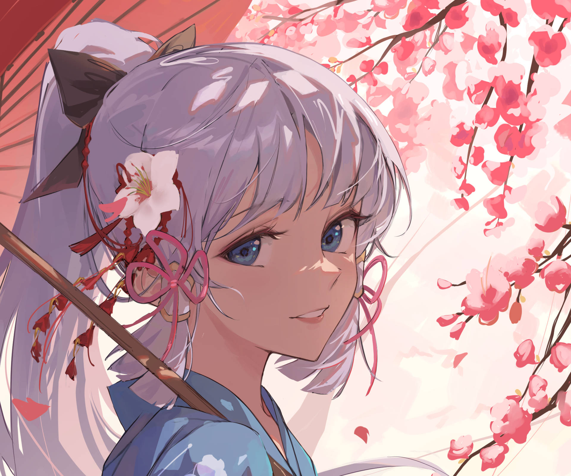 神里绫华 樱花 壁紙