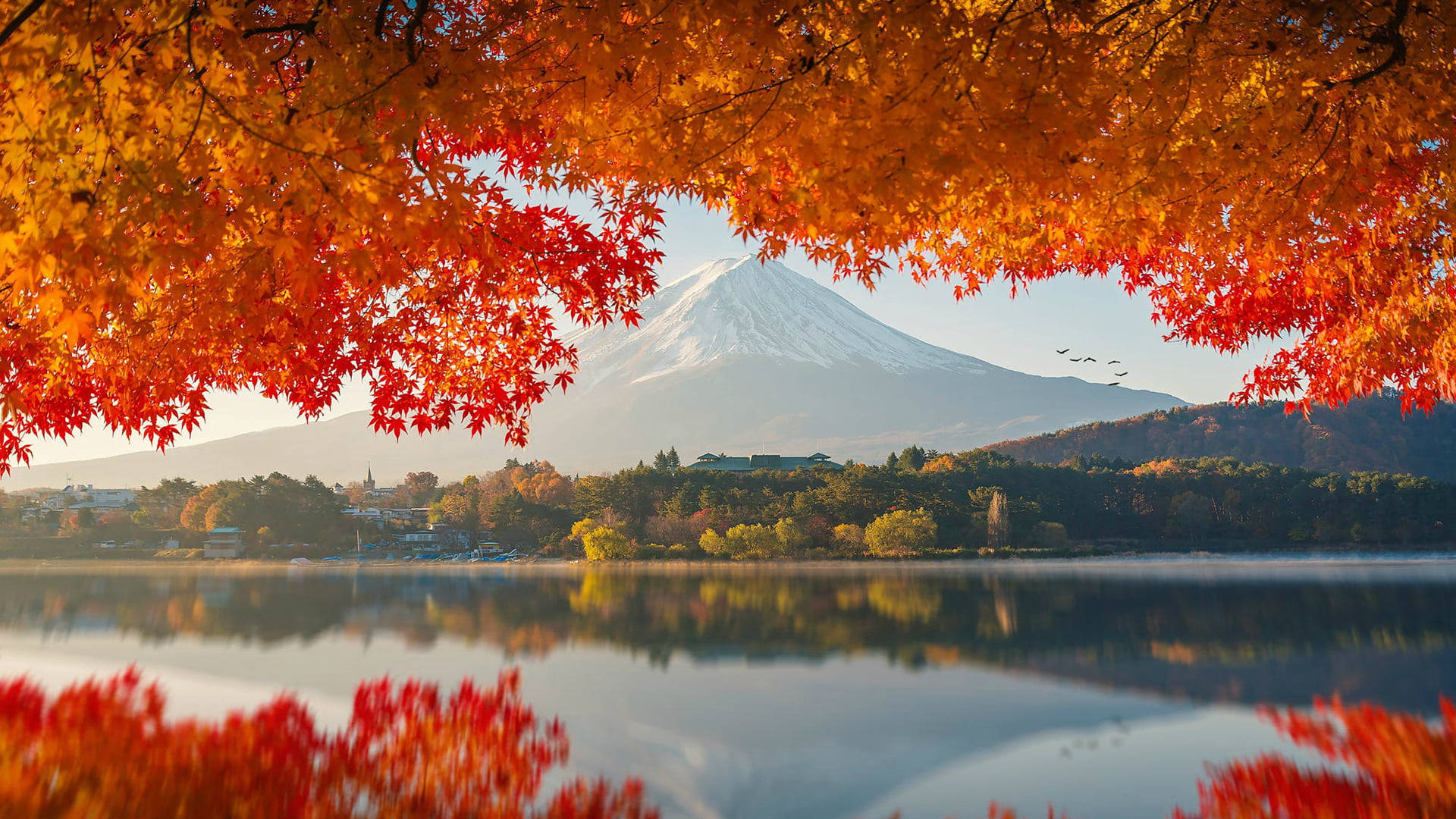 秋季MacBook富士山 壁紙