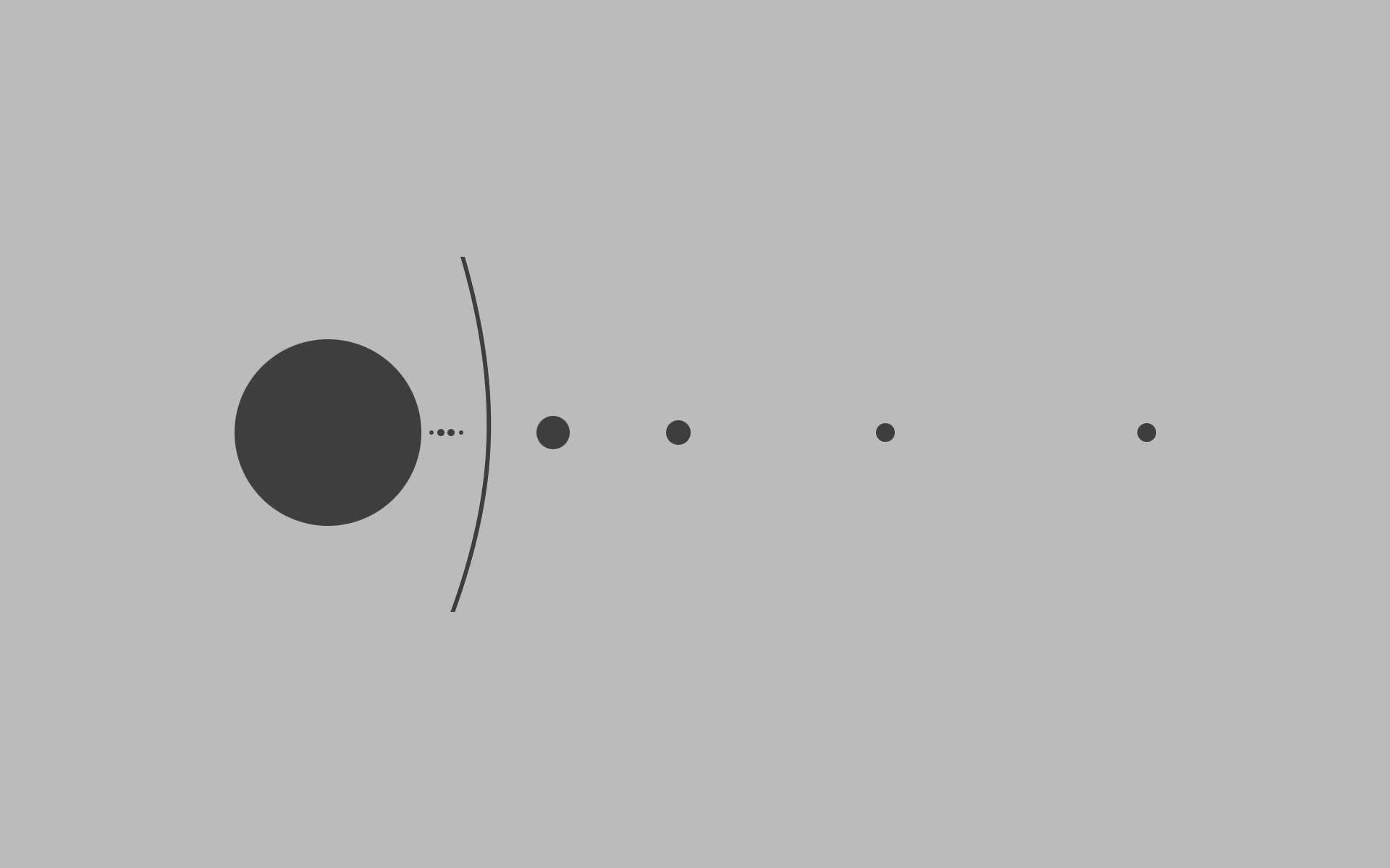 科學桌面簡約太陽系 壁紙