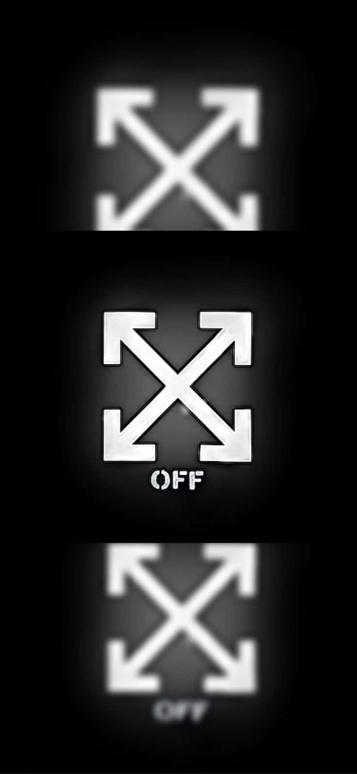 简洁 Off-White iPhone 标志 壁紙