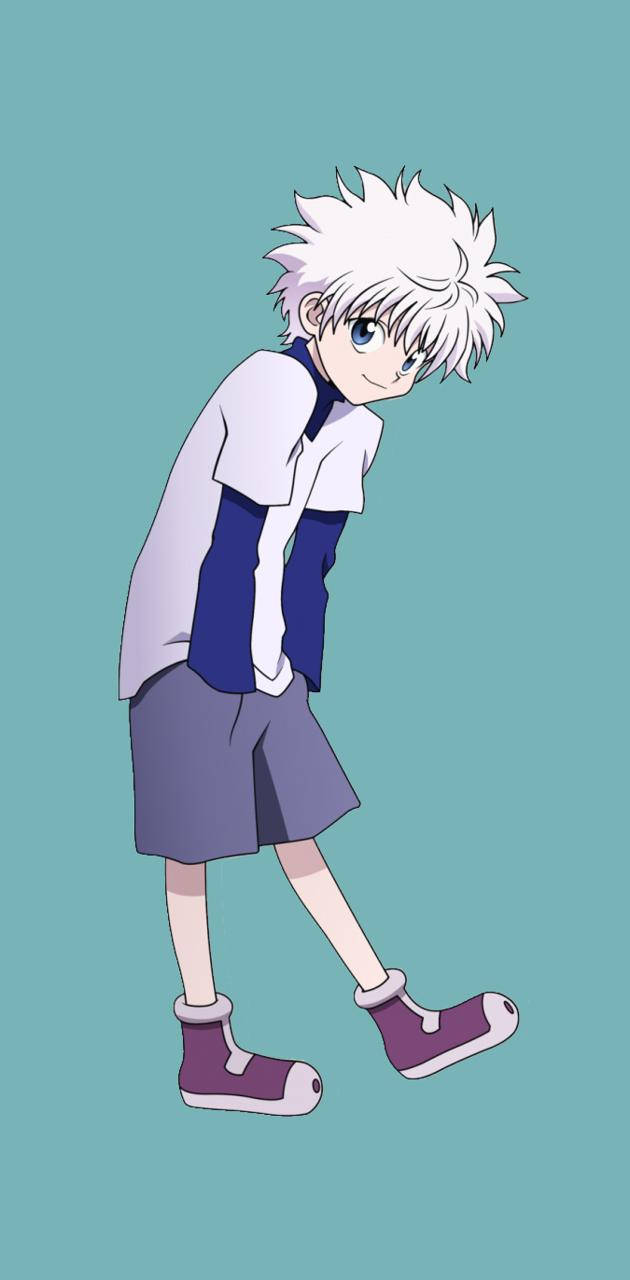 簡約可愛的奇犽動漫男孩 壁紙