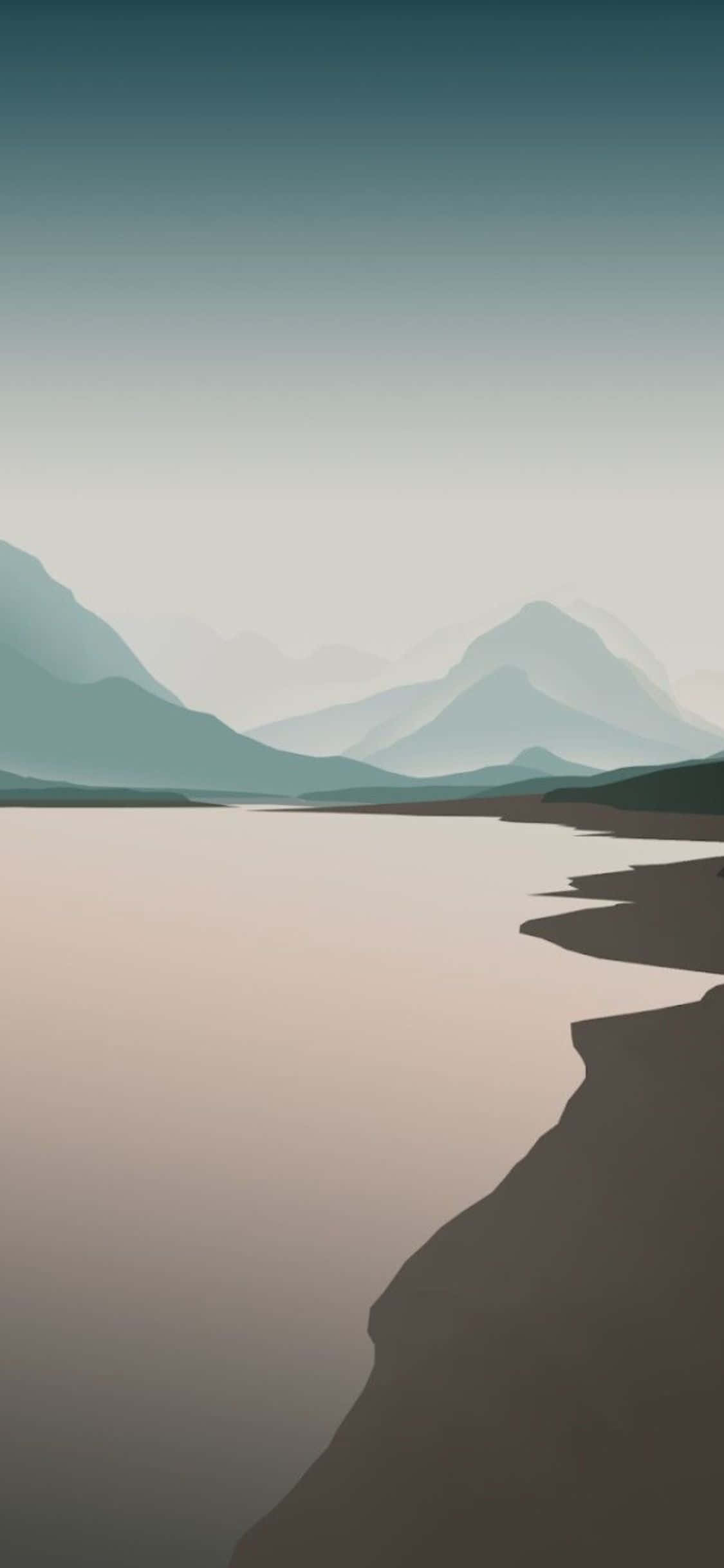 簡約極致iPhone X背景 壁紙