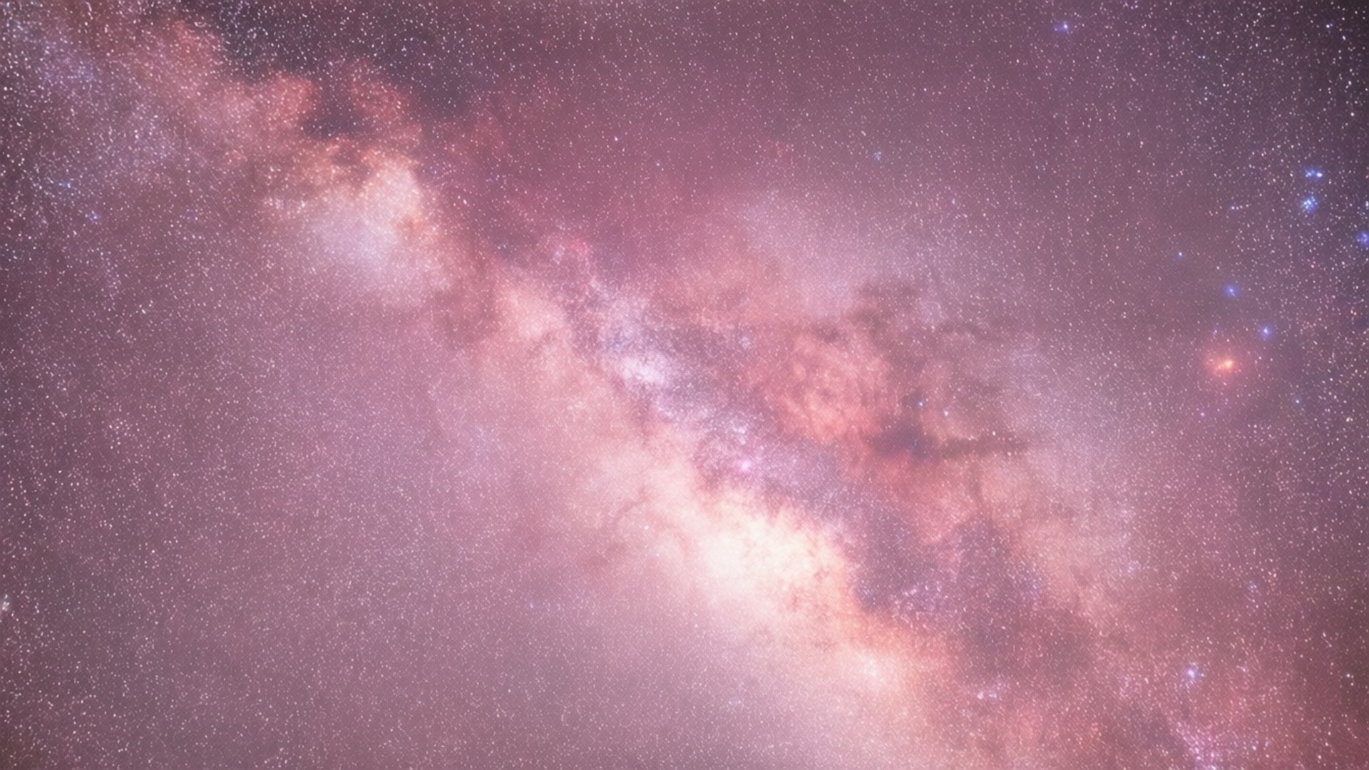 粉彩粉紅星系星雲 壁紙