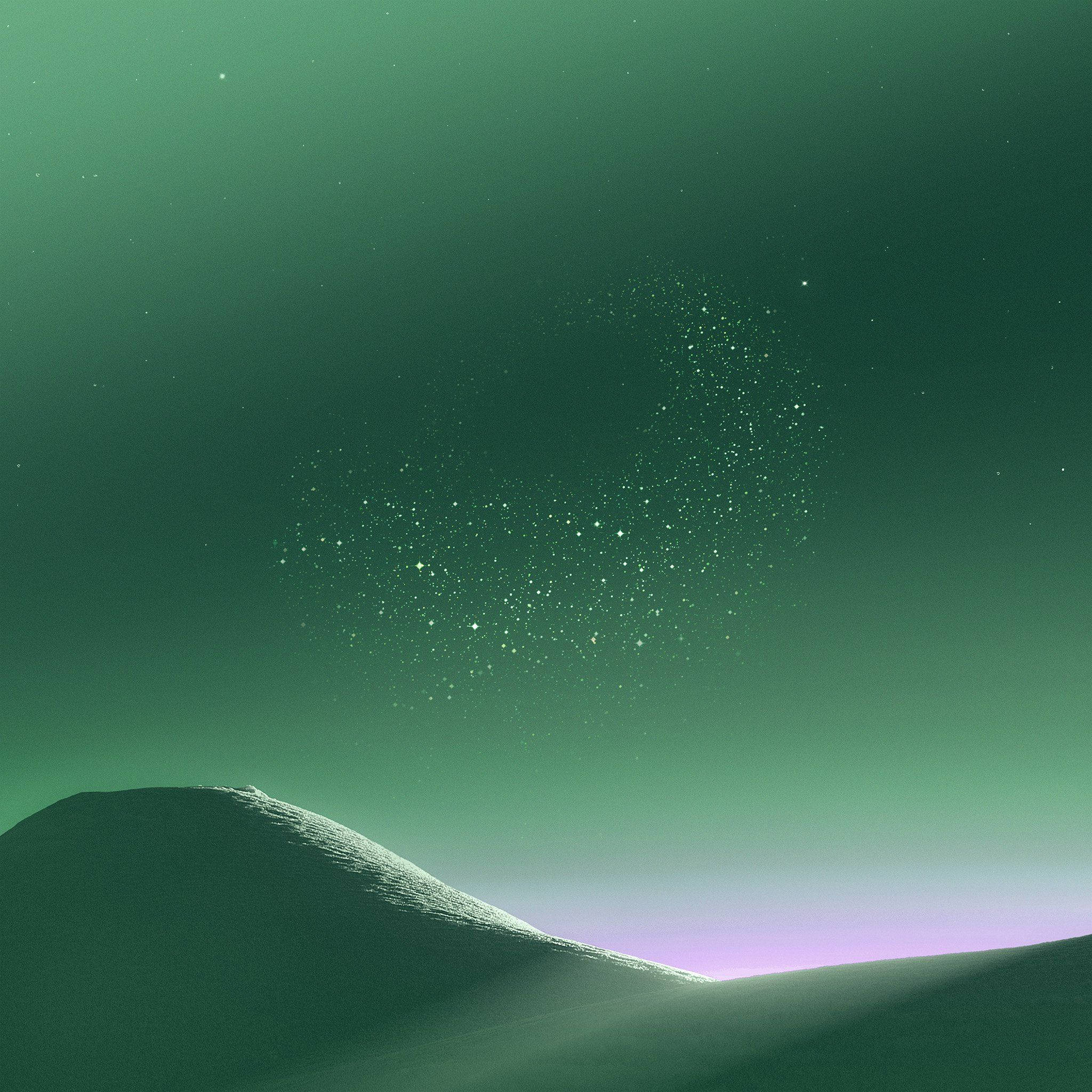 粉彩绿色沙丘美景 壁紙