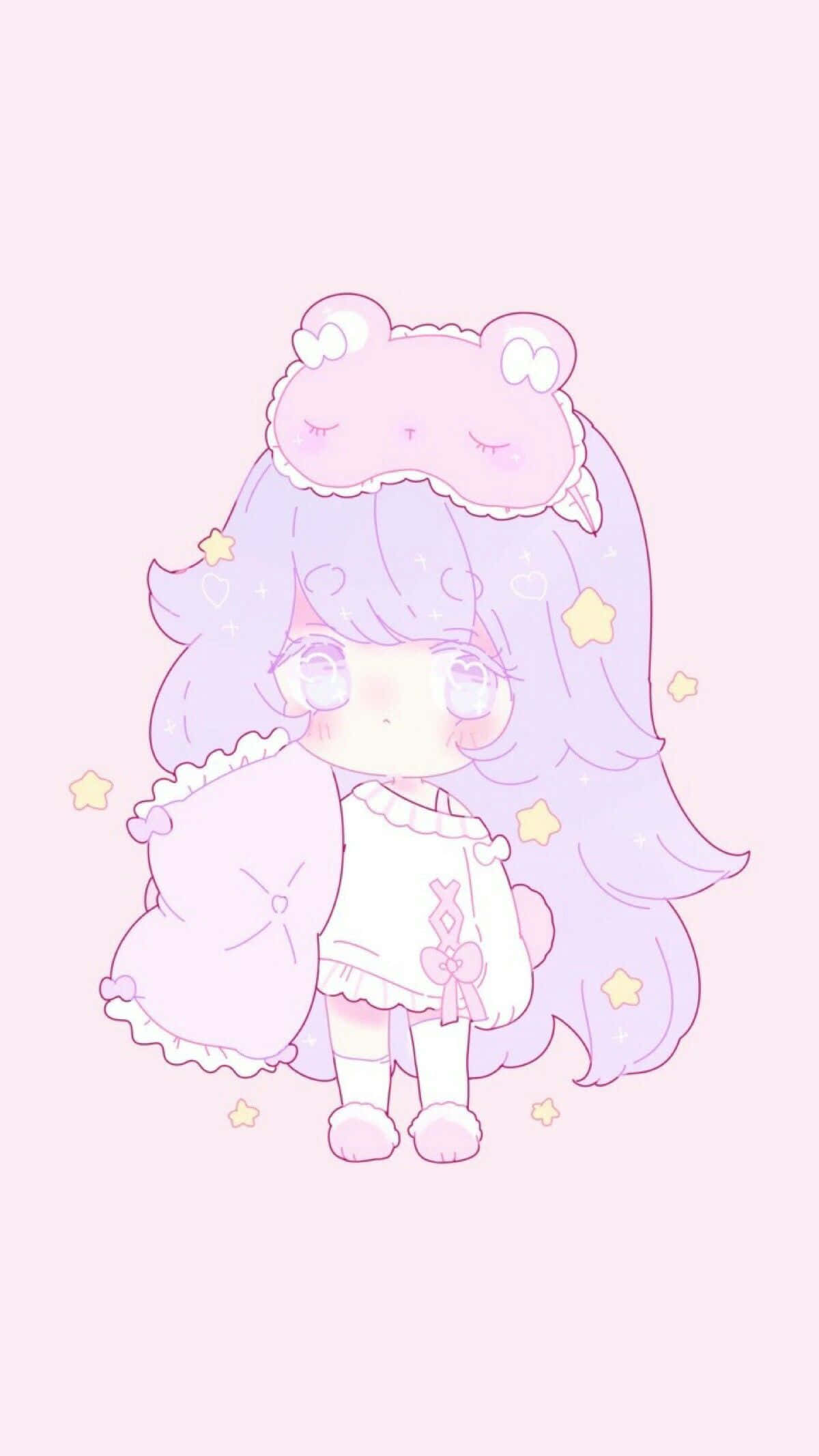 粉彩美學動漫小女孩 壁紙