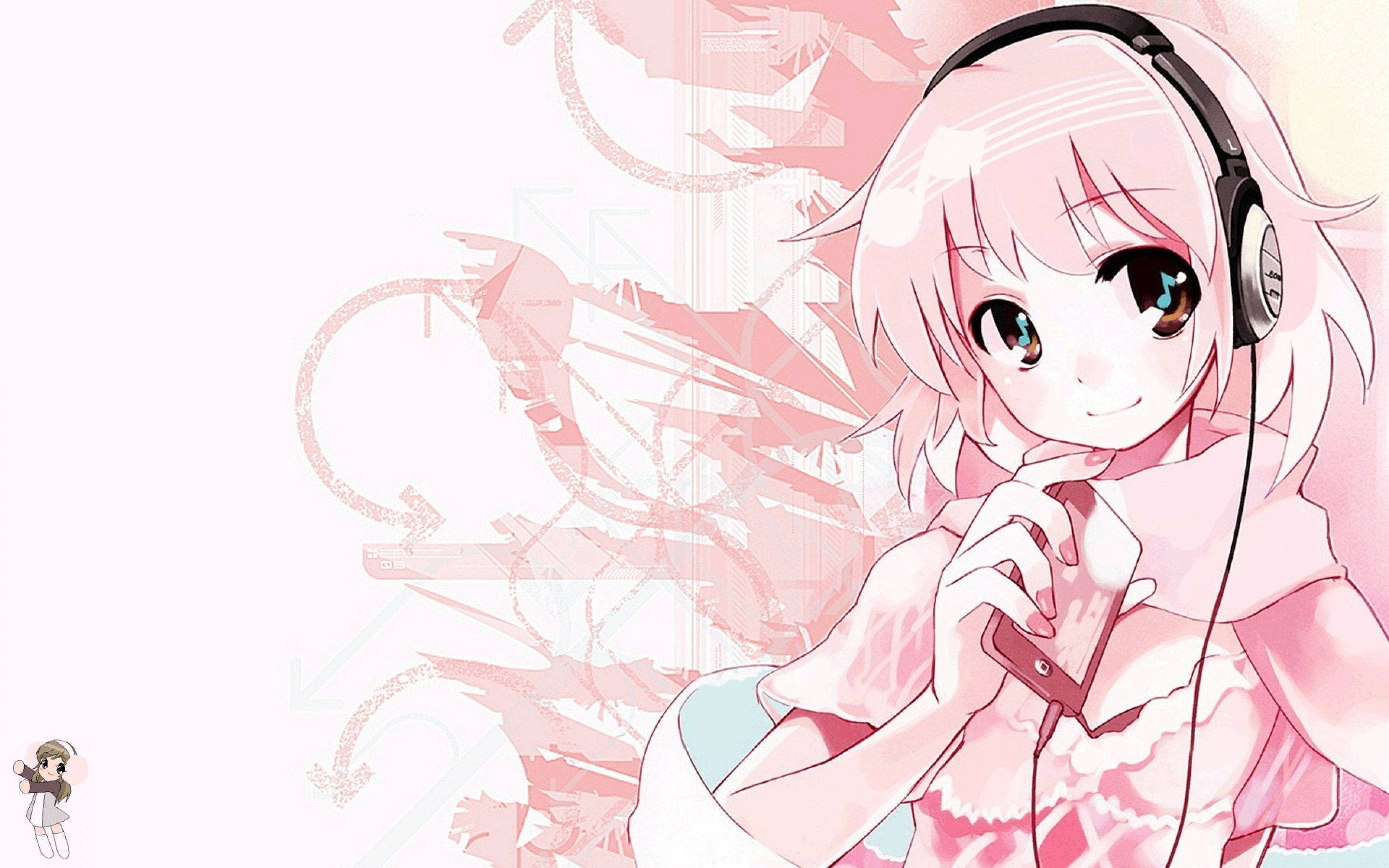 粉紅動漫美學 Sonico 壁紙
