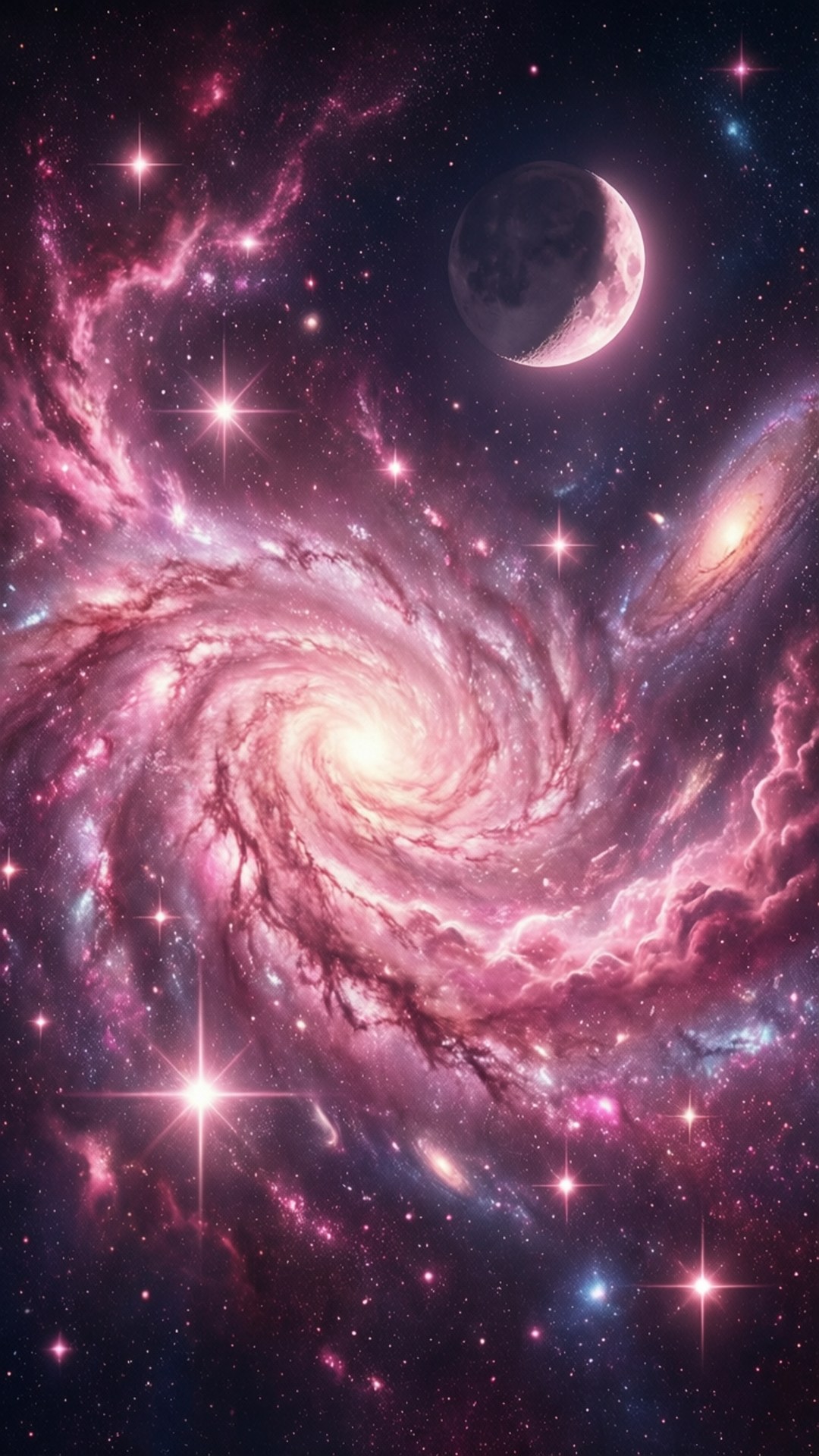 粉紅星系 壁紙