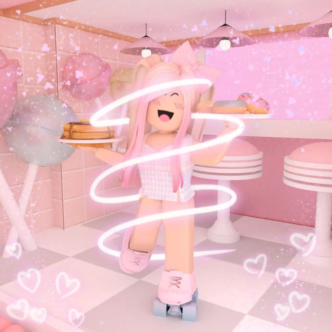 粉紅美學Roblox女孩圖片 壁紙