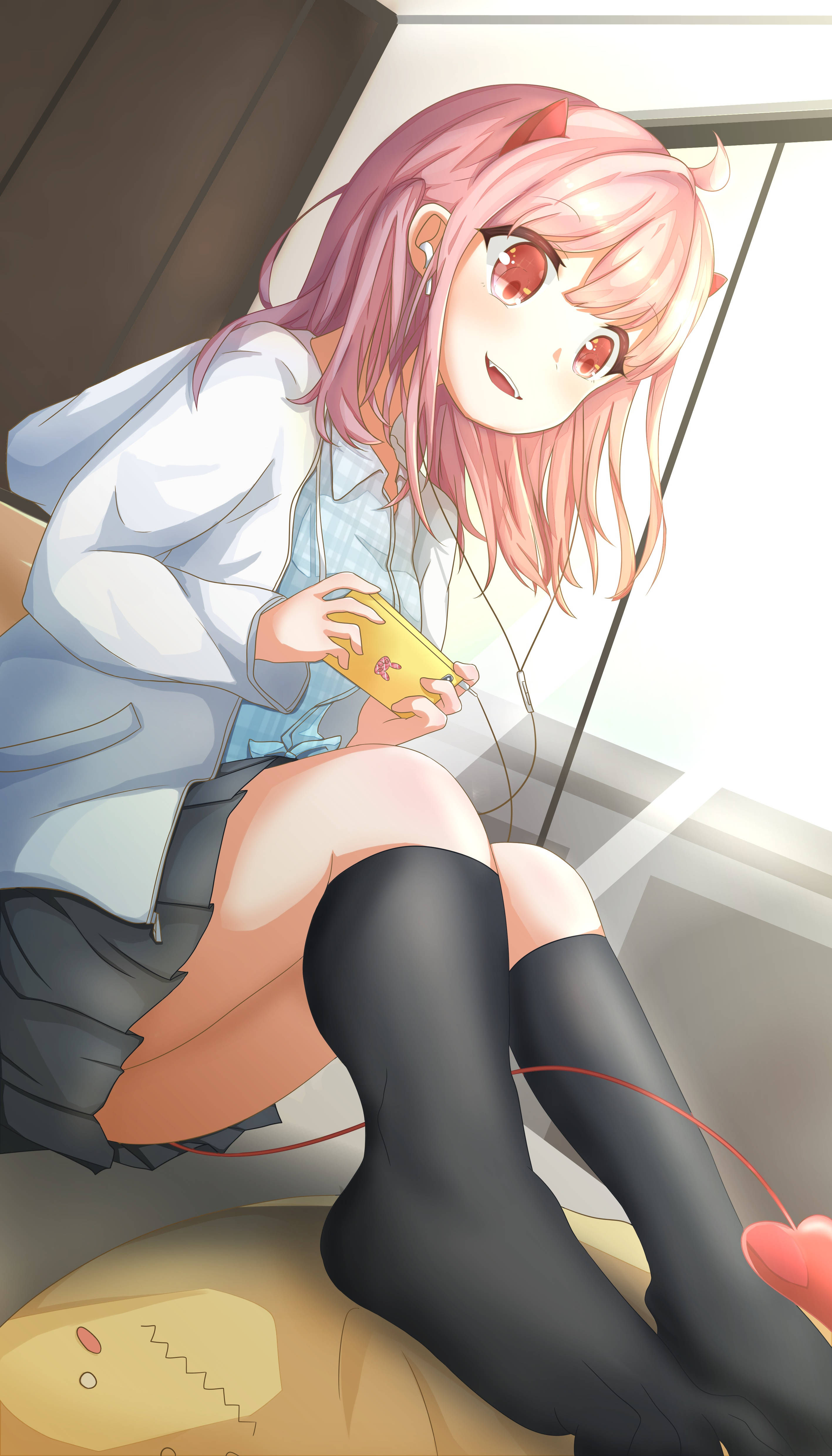 粉髮少女動漫手機 壁紙