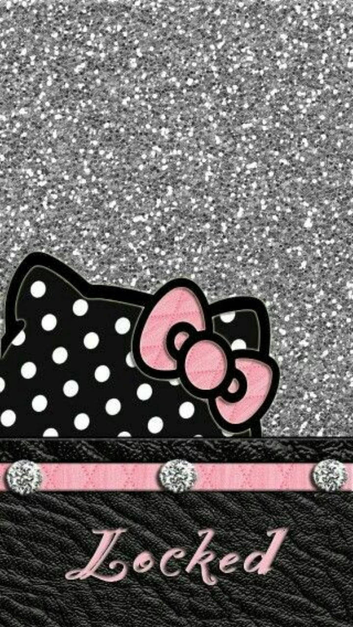 粉黑雙色凱蒂貓 壁紙