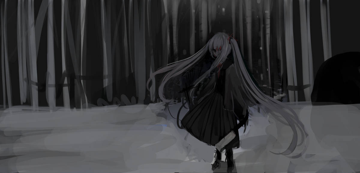 精靈少女暗黑系動漫頭像 壁紙