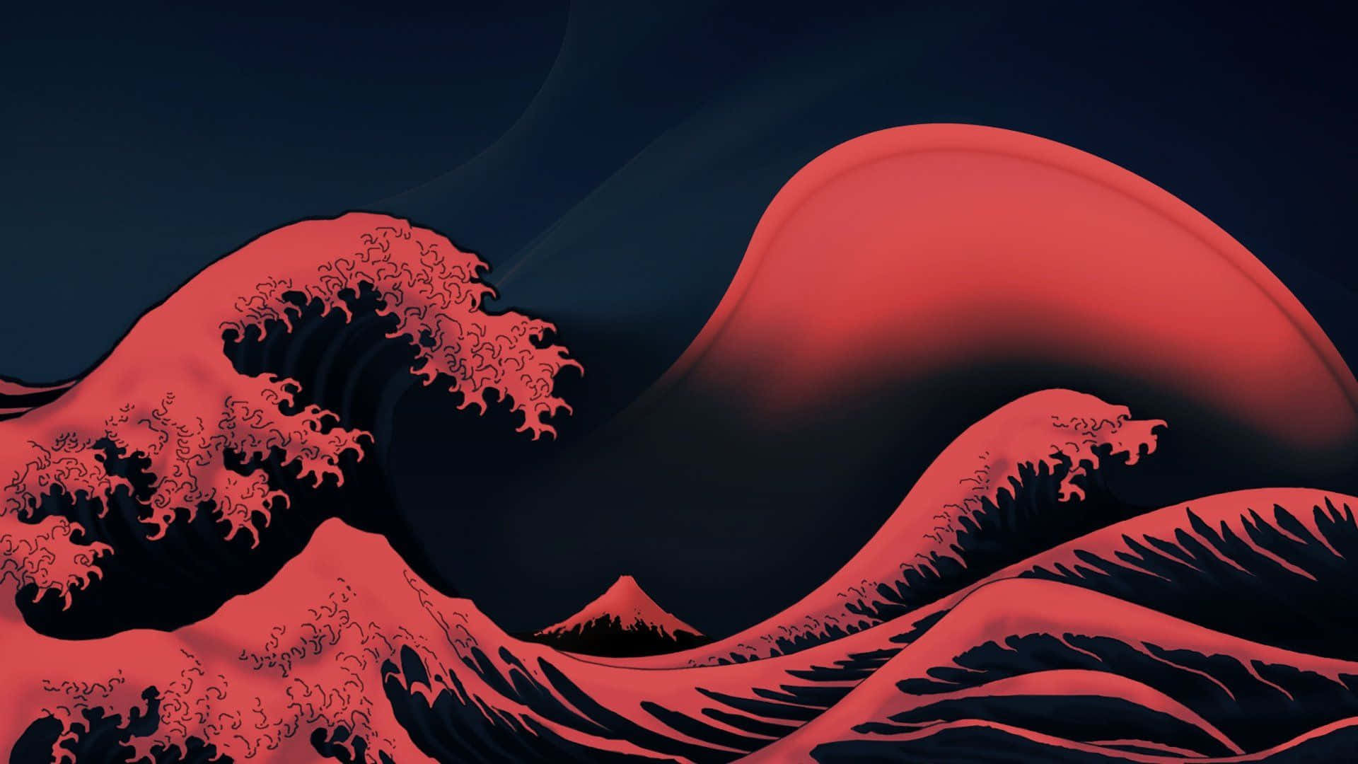 紅浪電腦桌布 壁紙