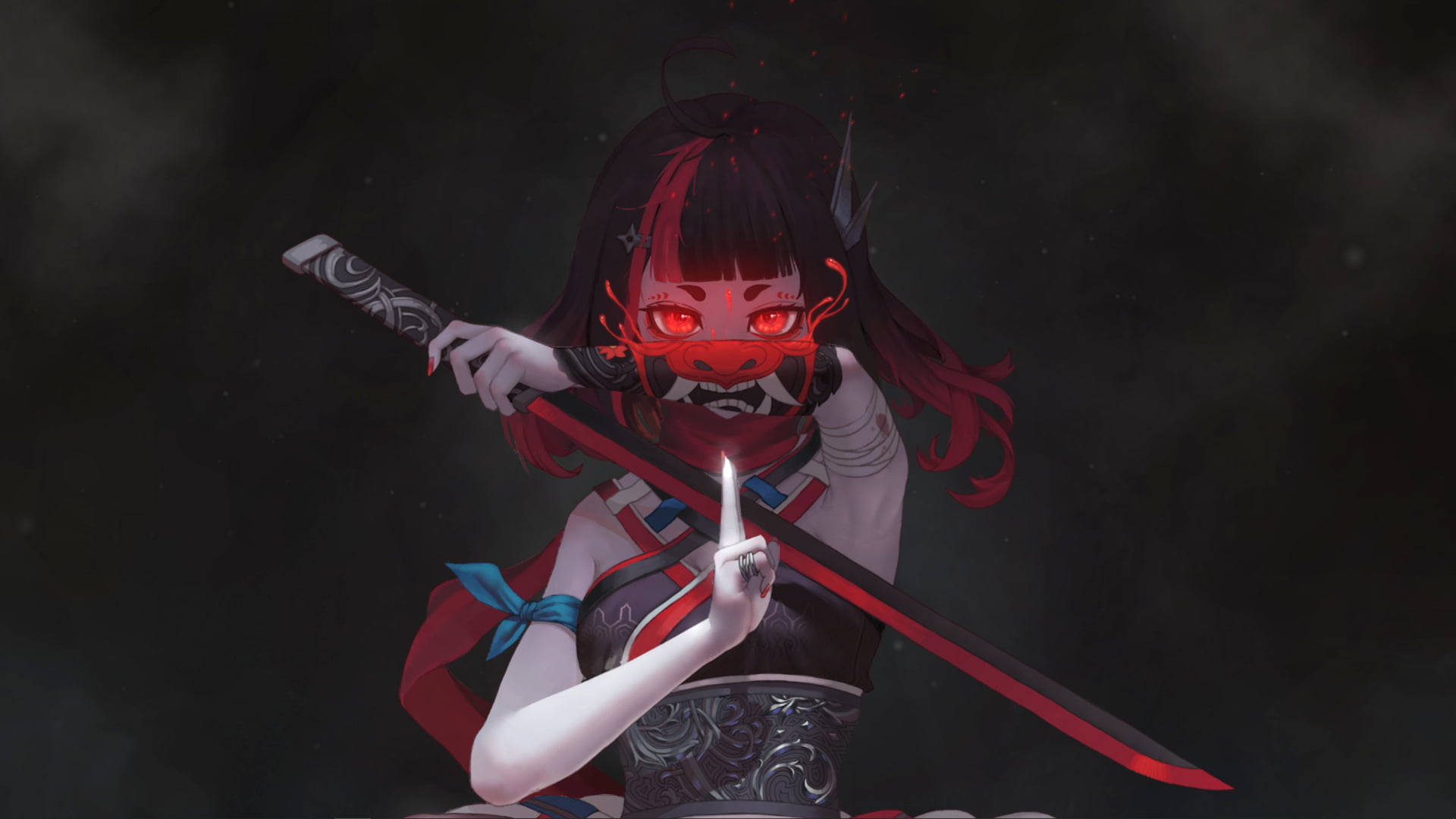 紅色動漫惡魔