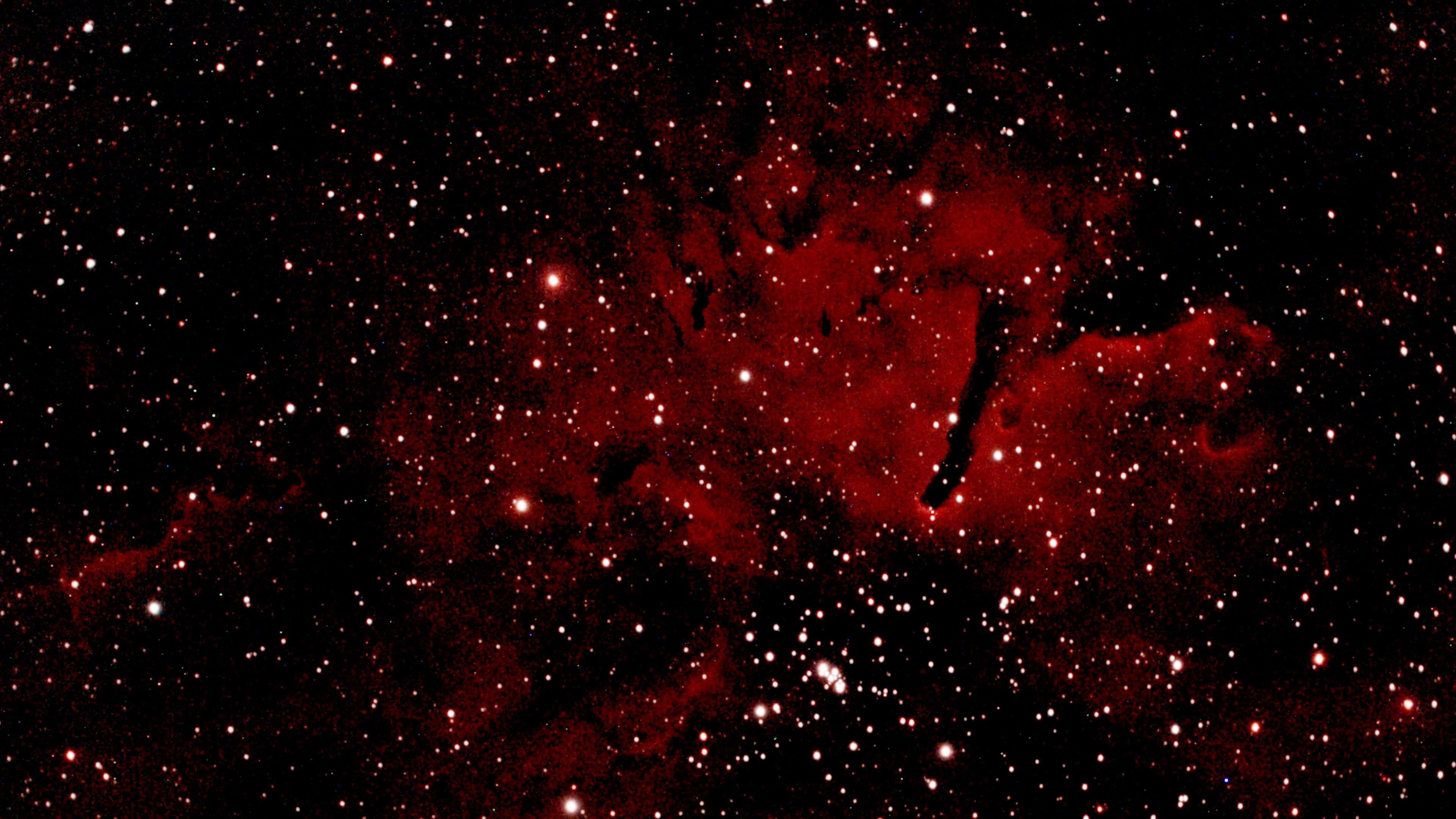 紅色太空大亮星 壁紙