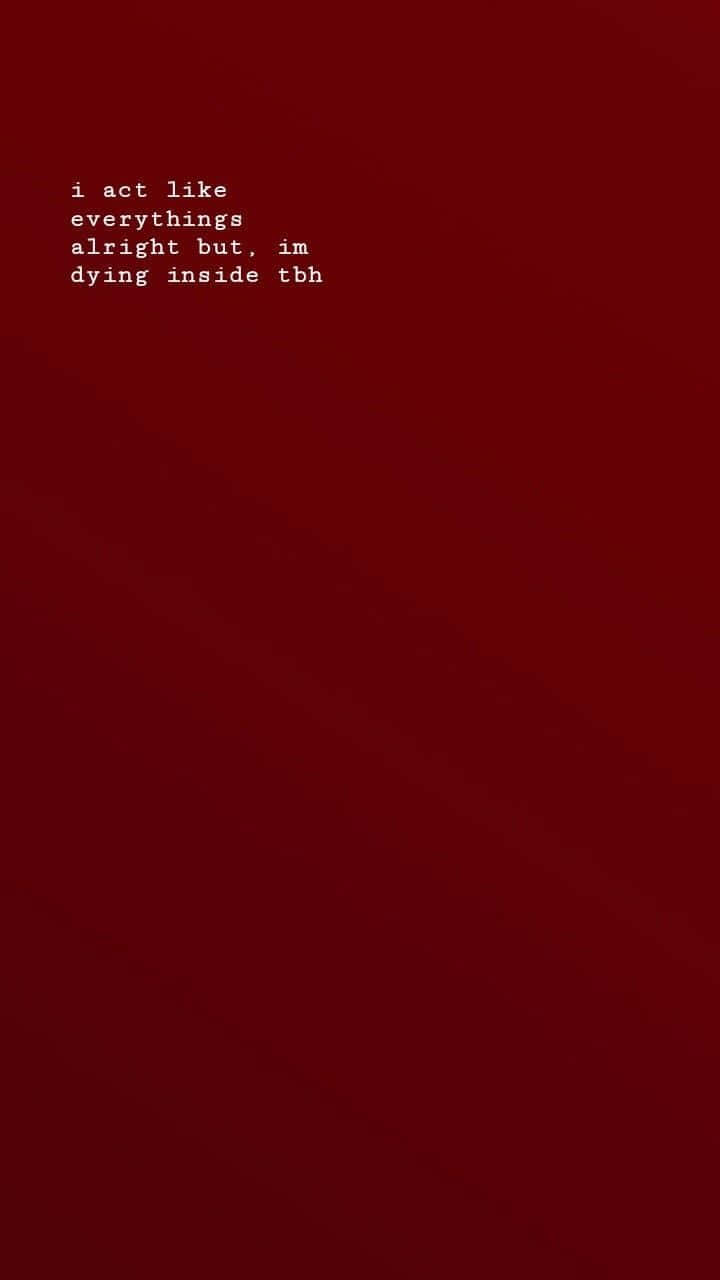 紅色美學 Tumblr 內心凋零 壁紙