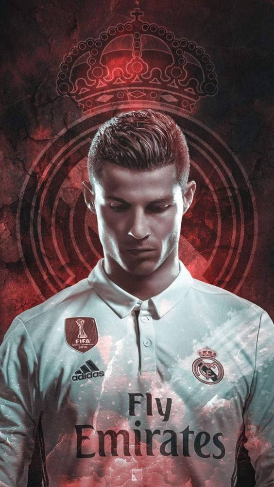 紅色阿聯酋CR7克里斯蒂亞諾·羅納爾多iPhone桌布 壁紙