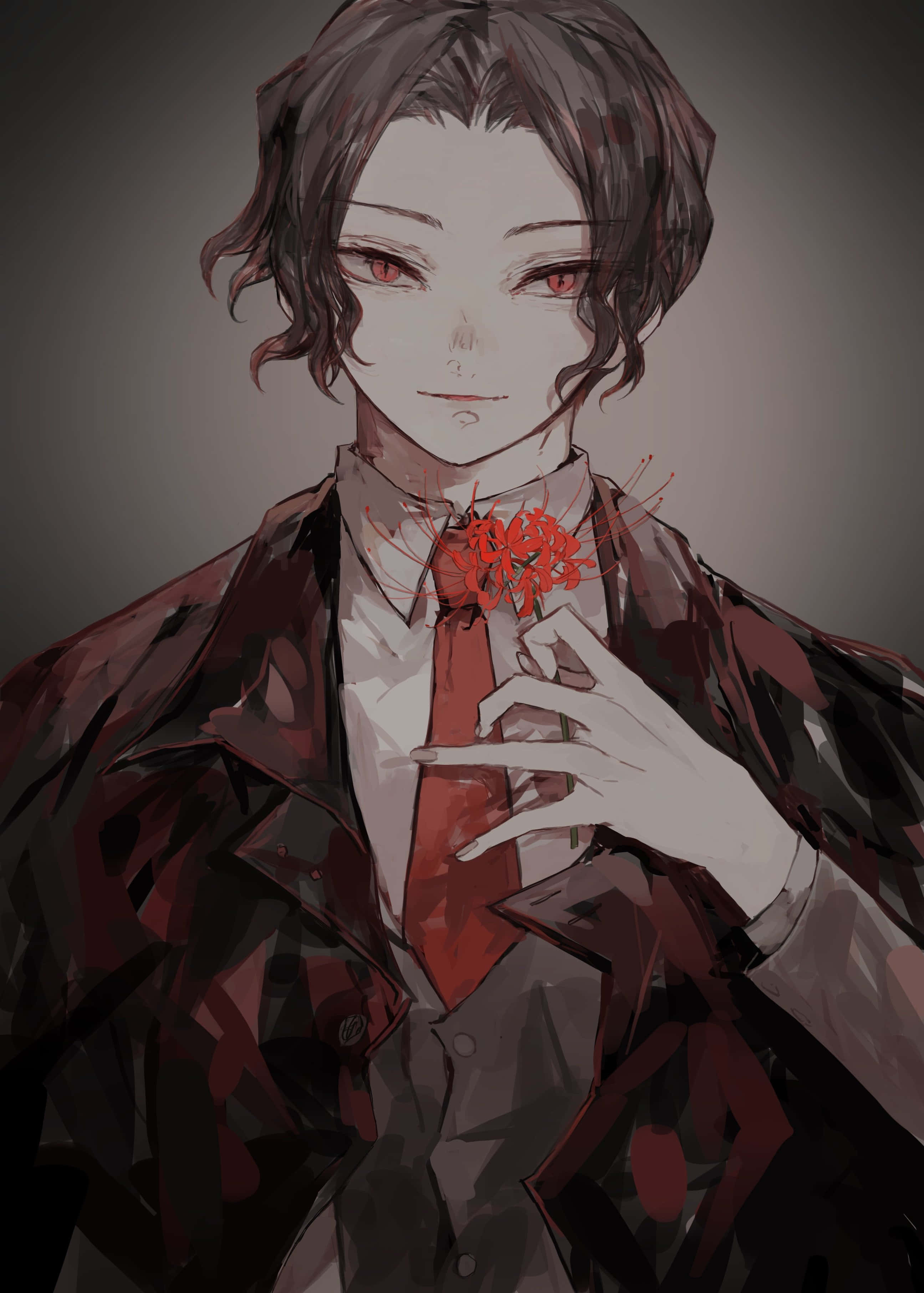 紅花 鬼舞辻無慘 壁紙