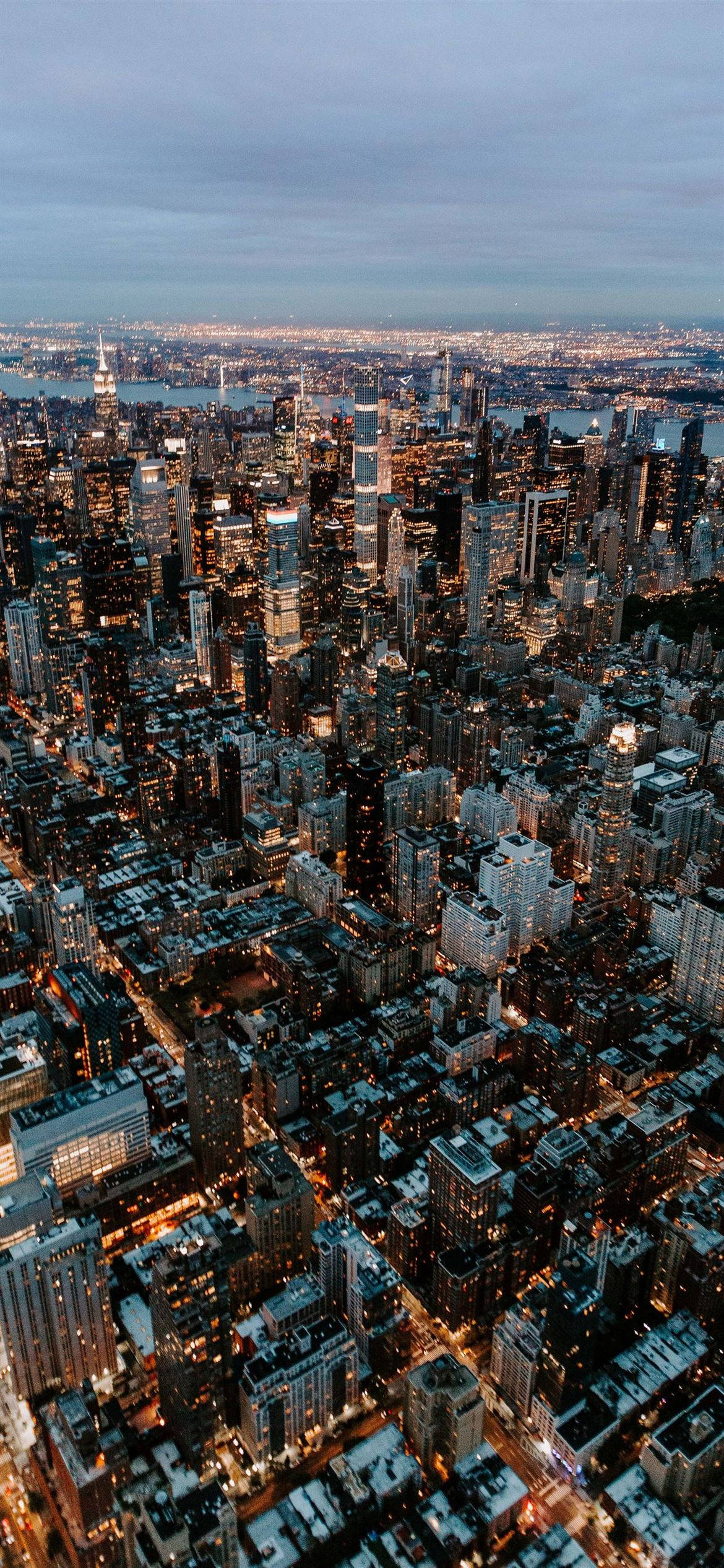 紐約市 iPhone X 空拍景觀 壁紙