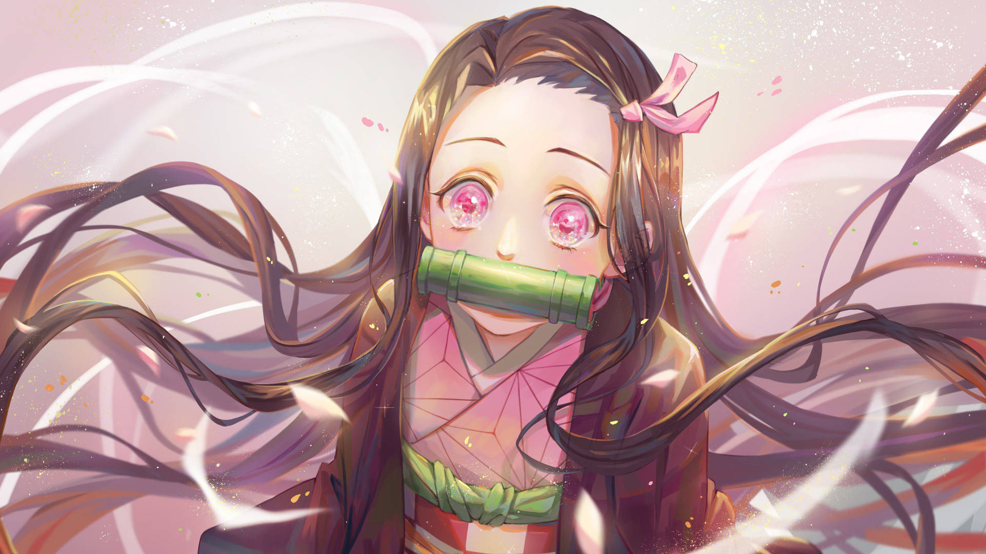 純真禰豆子美學 — 柔和美学 壁紙